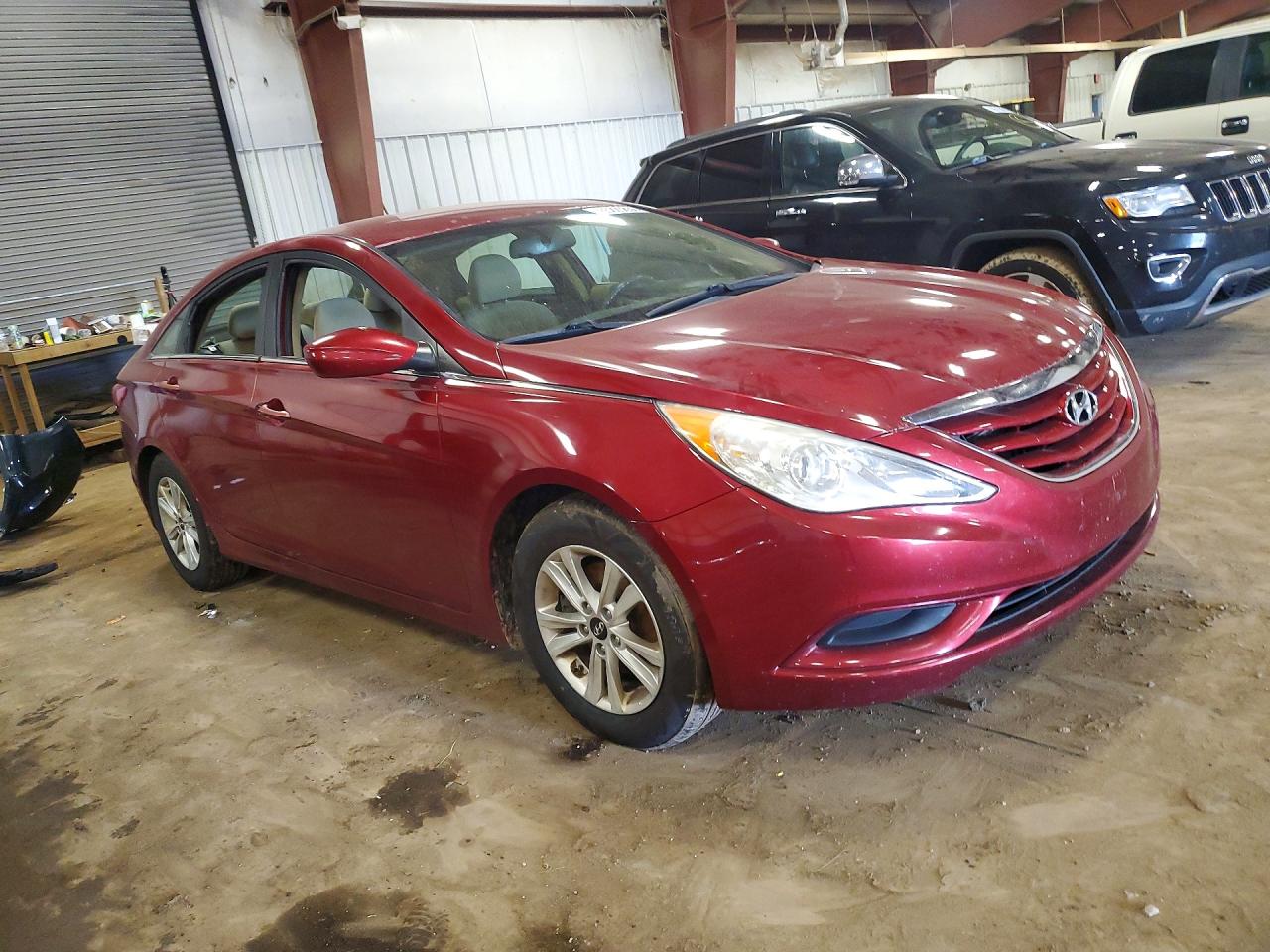 2012 Hyundai Sonata Gls Burgundy vin: 5NPEB4AC7CH336820
