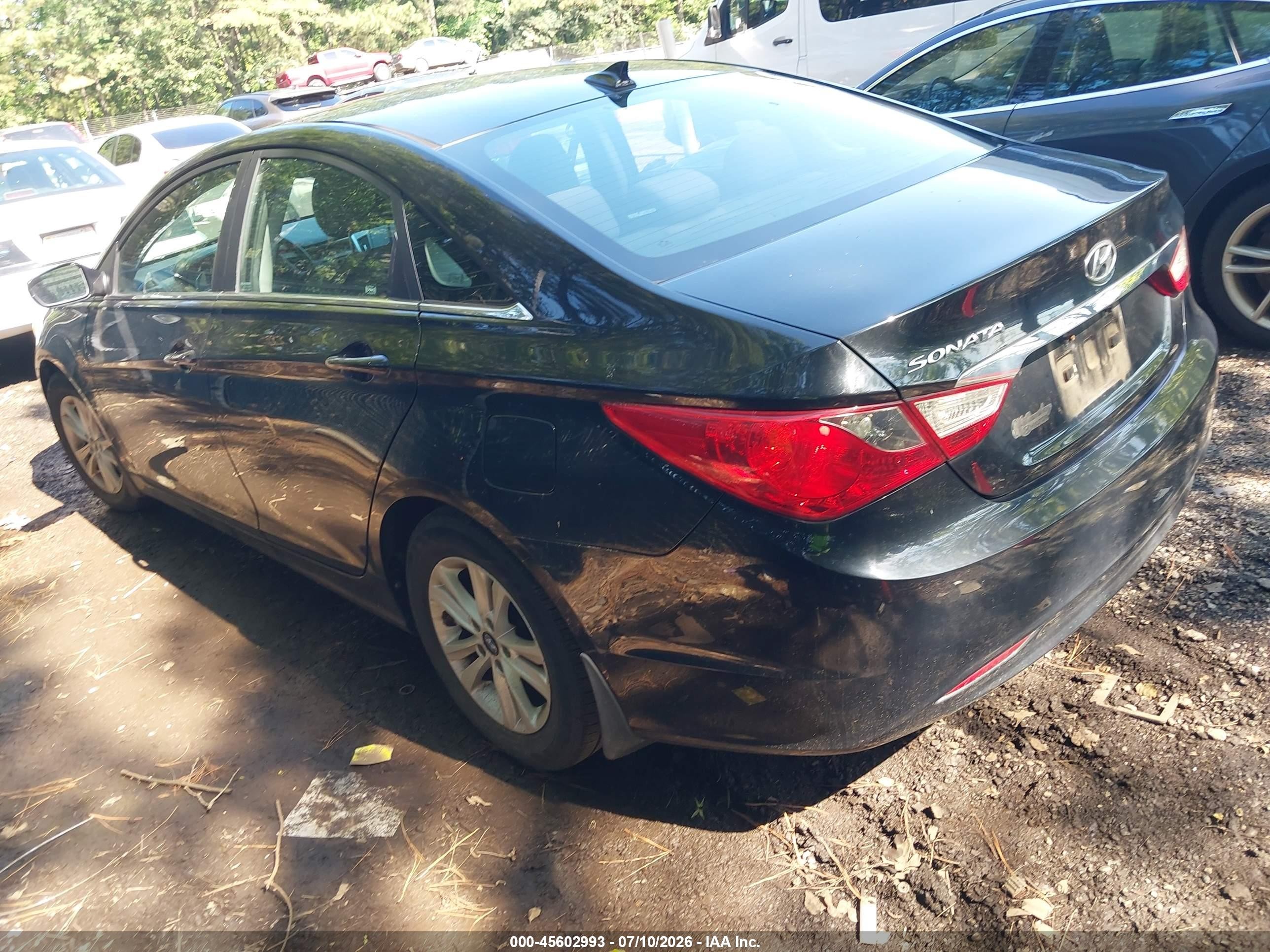 2012 Hyundai Sonata Gls Black vin: 5NPEB4AC7CH342455
