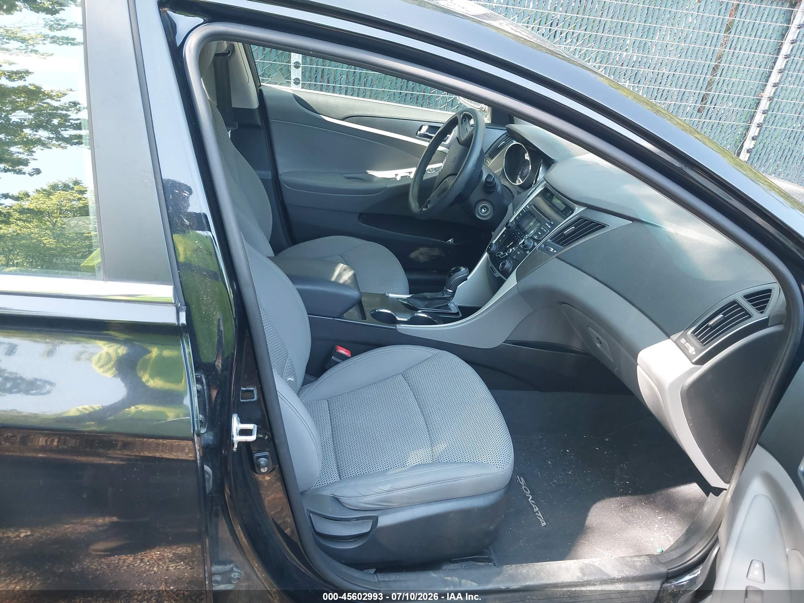 2012 Hyundai Sonata Gls Black vin: 5NPEB4AC7CH342455