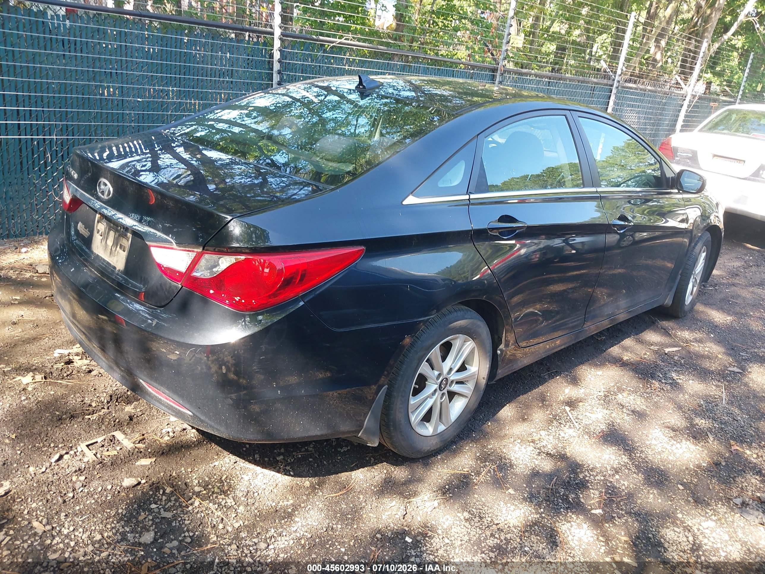 2012 Hyundai Sonata Gls Black vin: 5NPEB4AC7CH342455