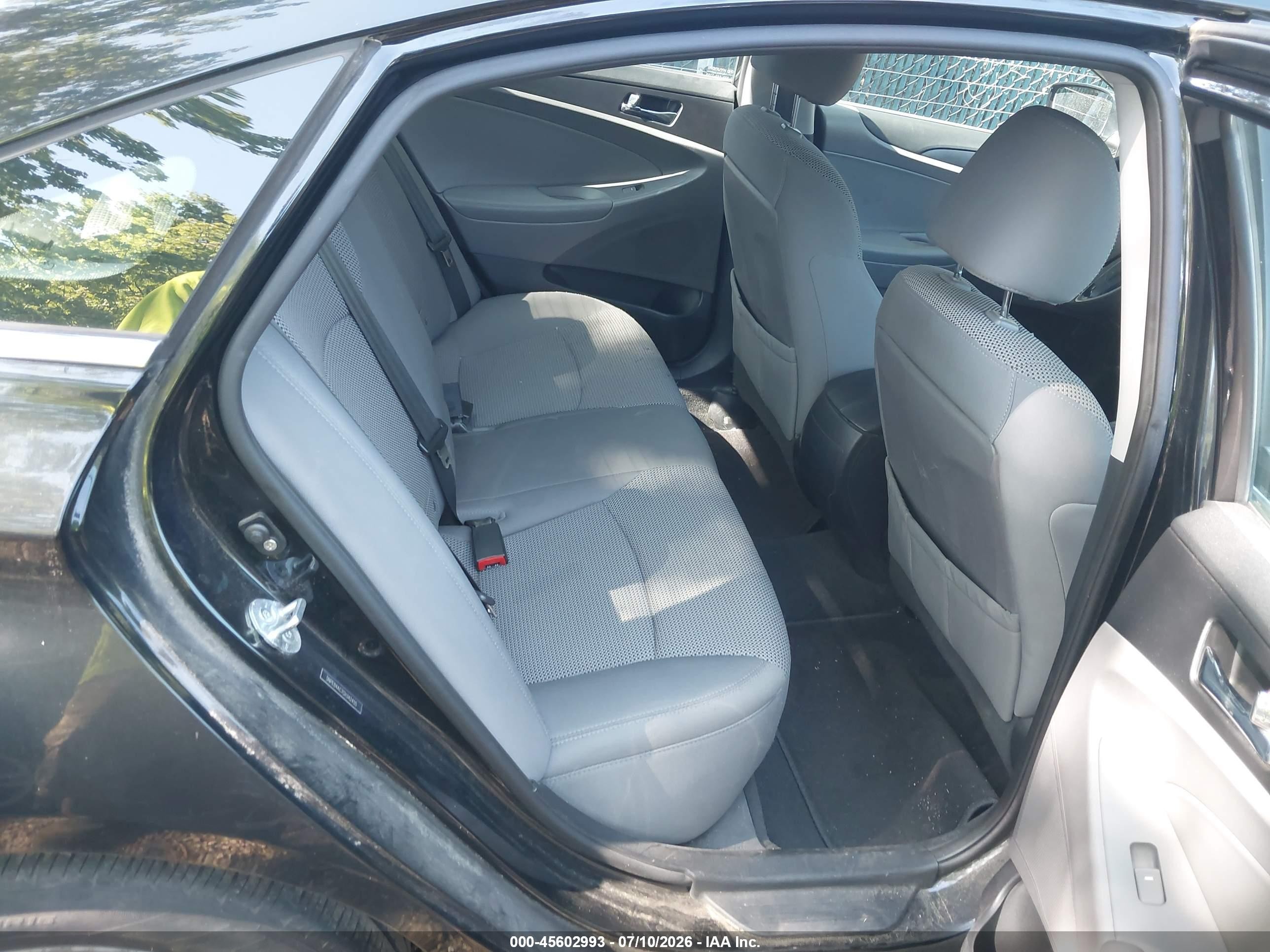 2012 Hyundai Sonata Gls Black vin: 5NPEB4AC7CH342455