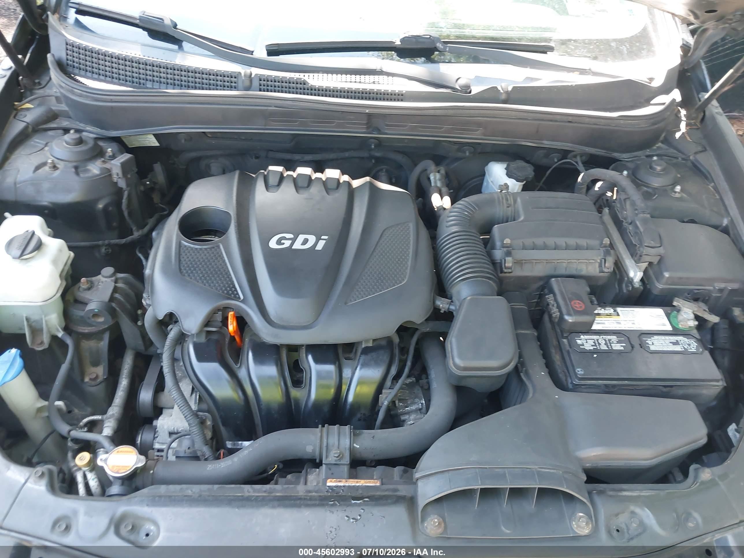 2012 Hyundai Sonata Gls Black vin: 5NPEB4AC7CH342455