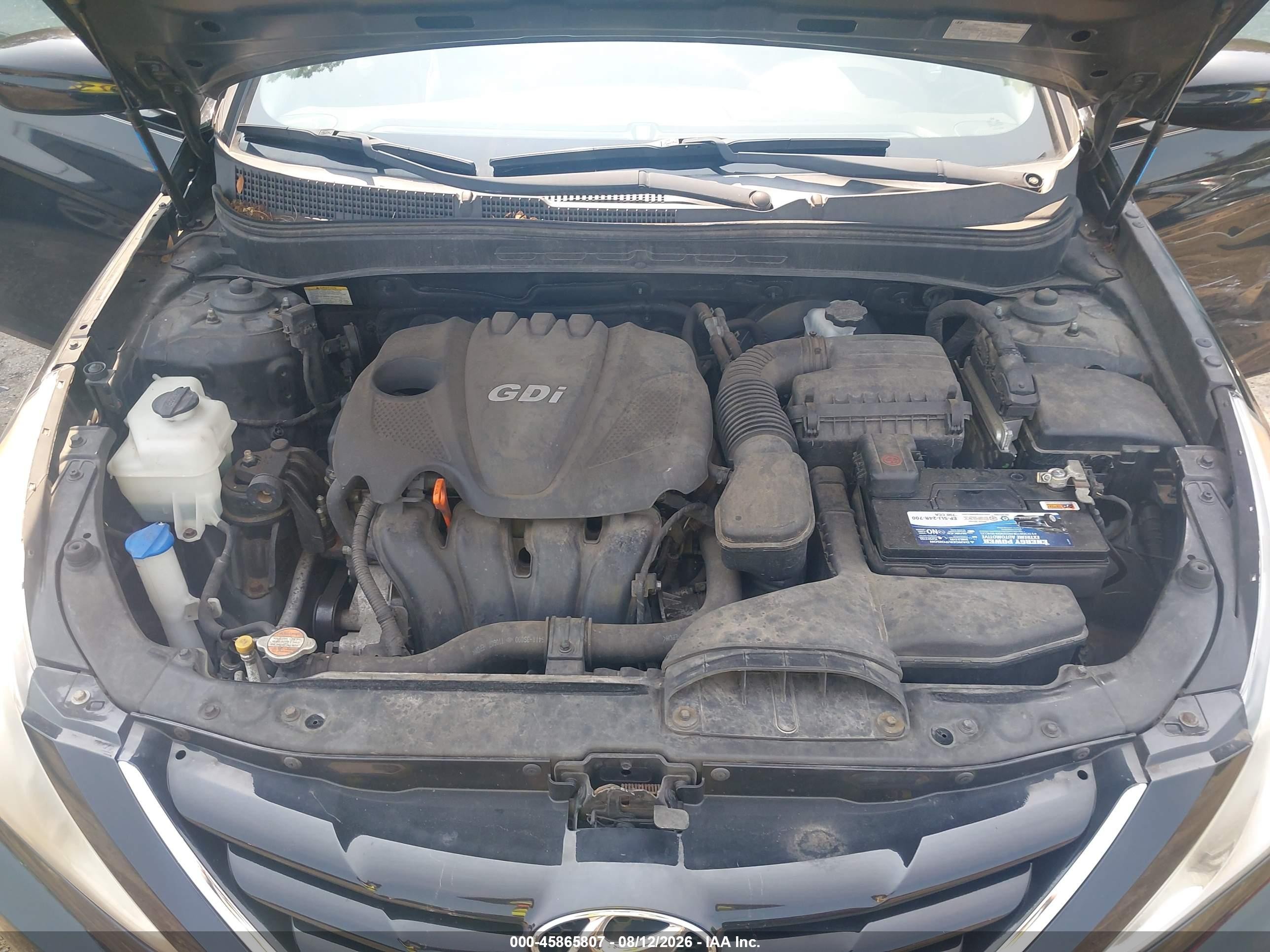 2012 Hyundai Sonata Gls Черный vin: 5NPEB4AC7CH347168