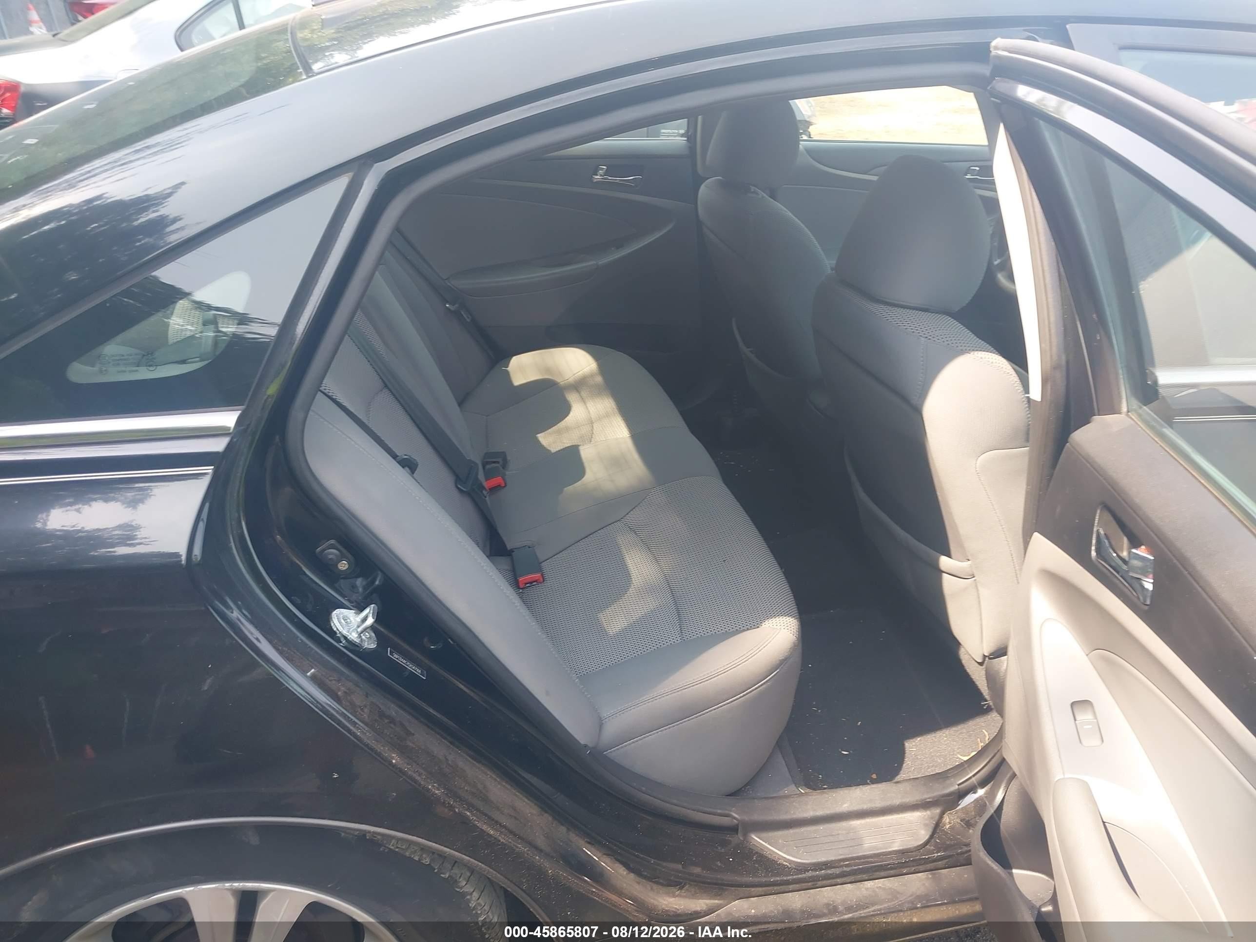 2012 Hyundai Sonata Gls Черный vin: 5NPEB4AC7CH347168