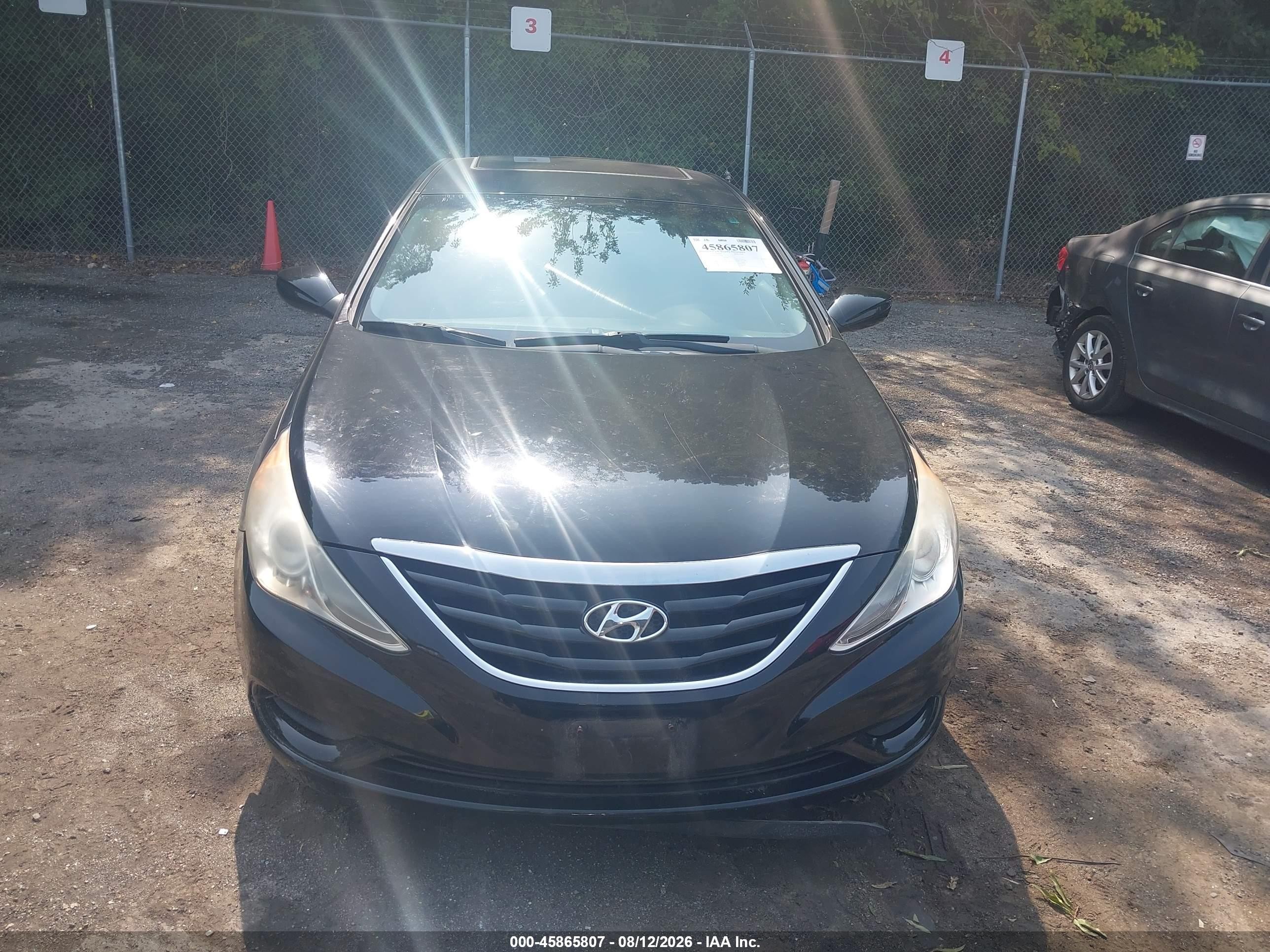 2012 Hyundai Sonata Gls Черный vin: 5NPEB4AC7CH347168