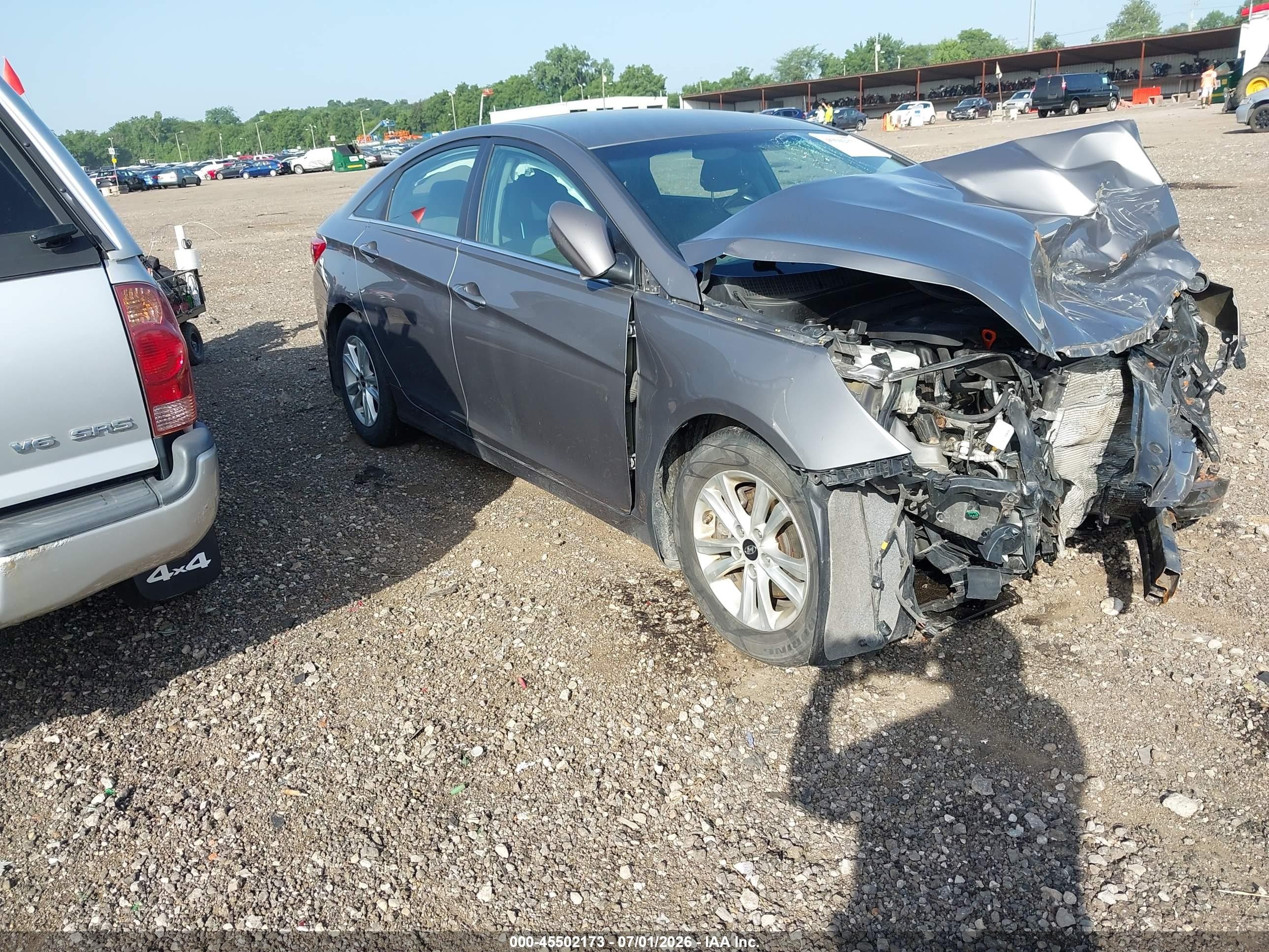 2012 Hyundai Sonata Gls Серый vin: 5NPEB4AC7CH353035