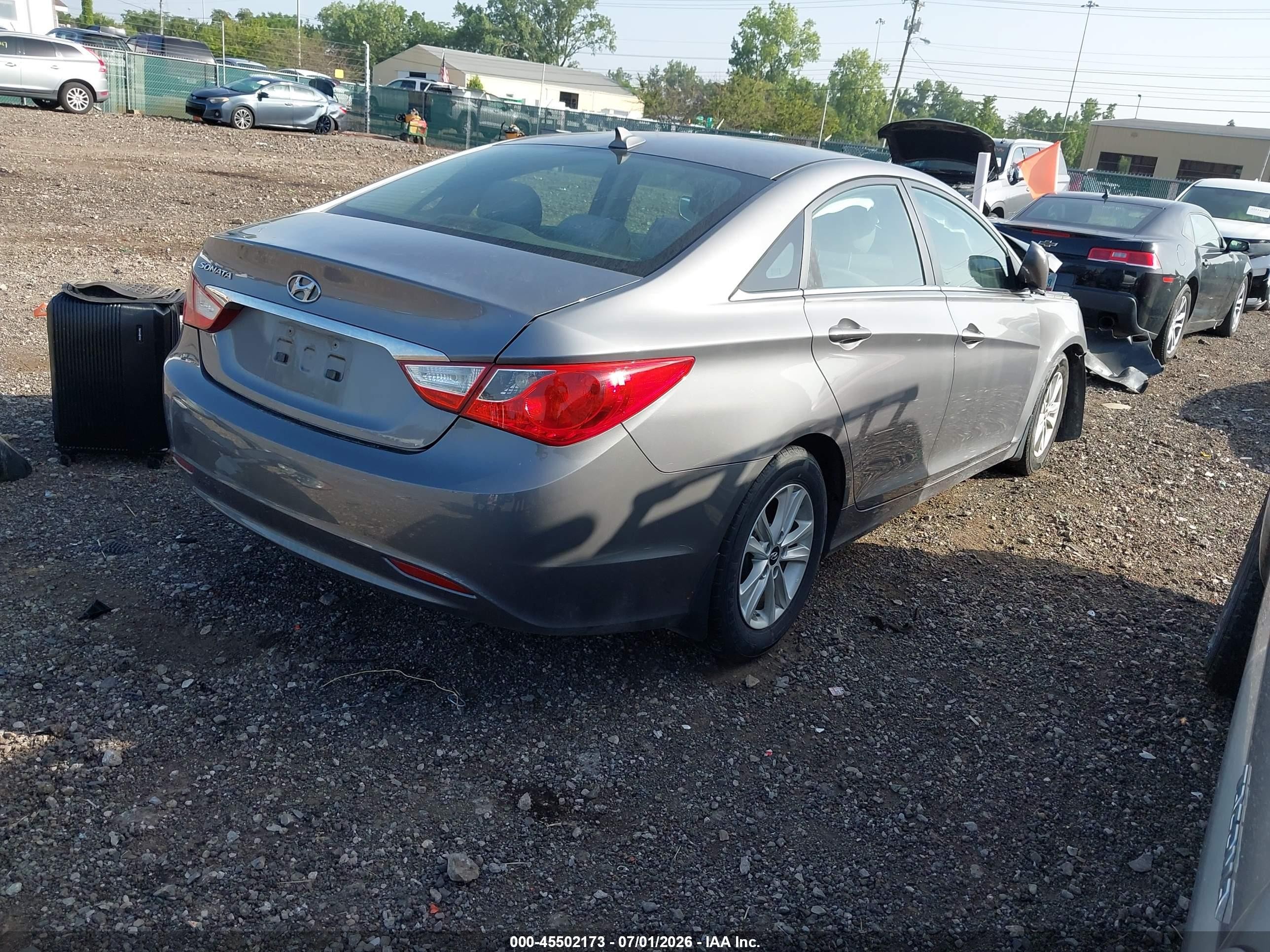 2012 Hyundai Sonata Gls Gray vin: 5NPEB4AC7CH353035