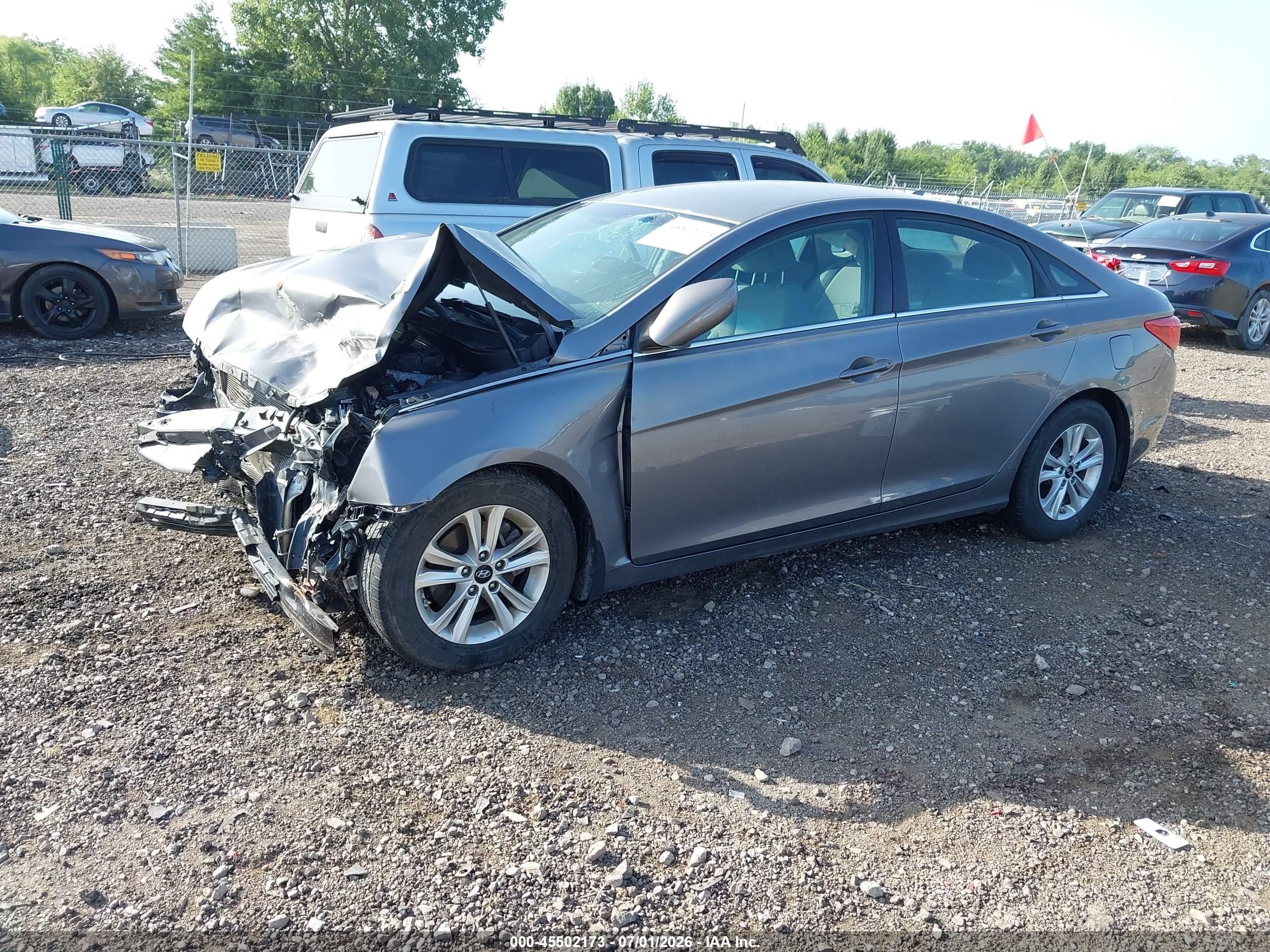 2012 Hyundai Sonata Gls Gray vin: 5NPEB4AC7CH353035