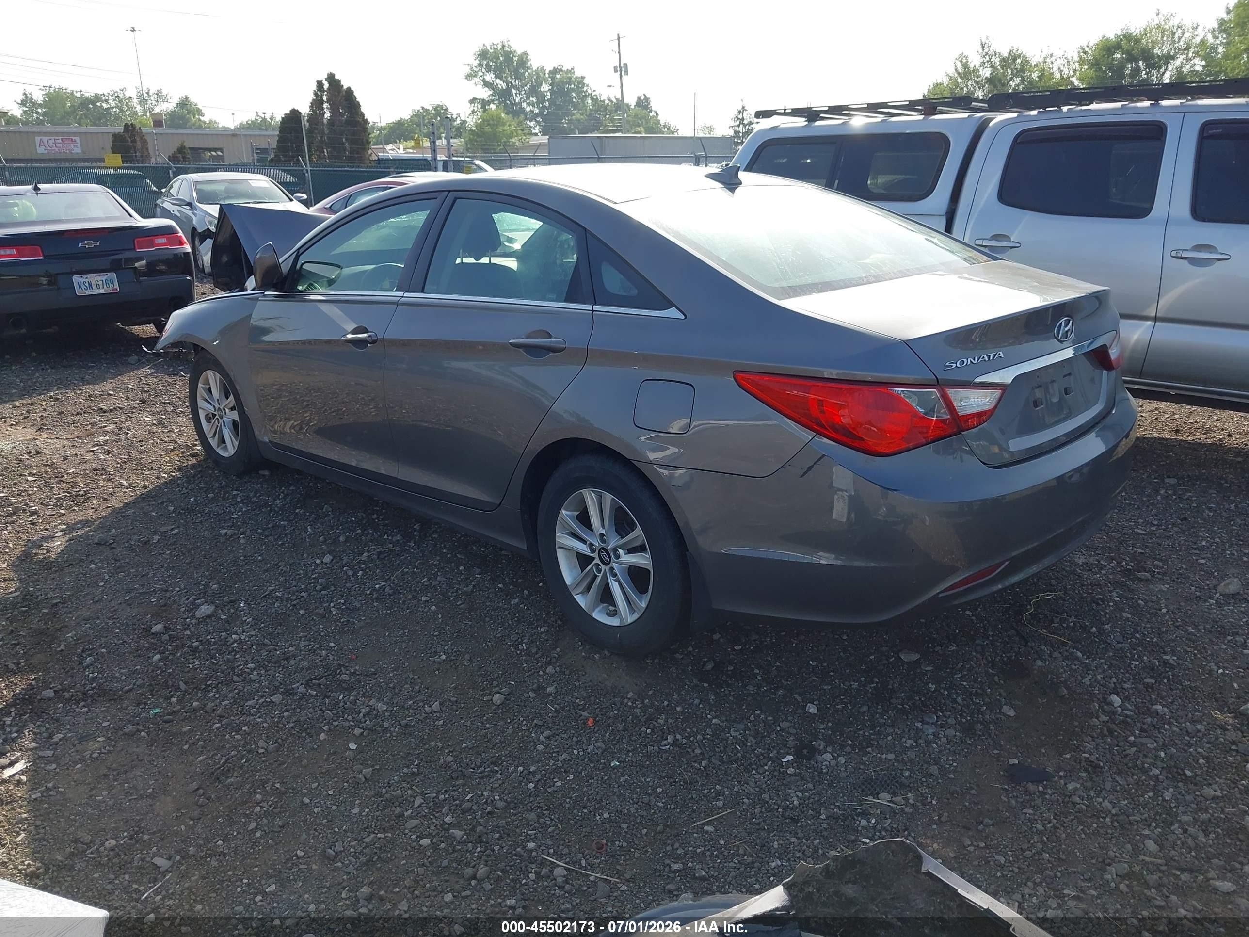 2012 Hyundai Sonata Gls Gray vin: 5NPEB4AC7CH353035