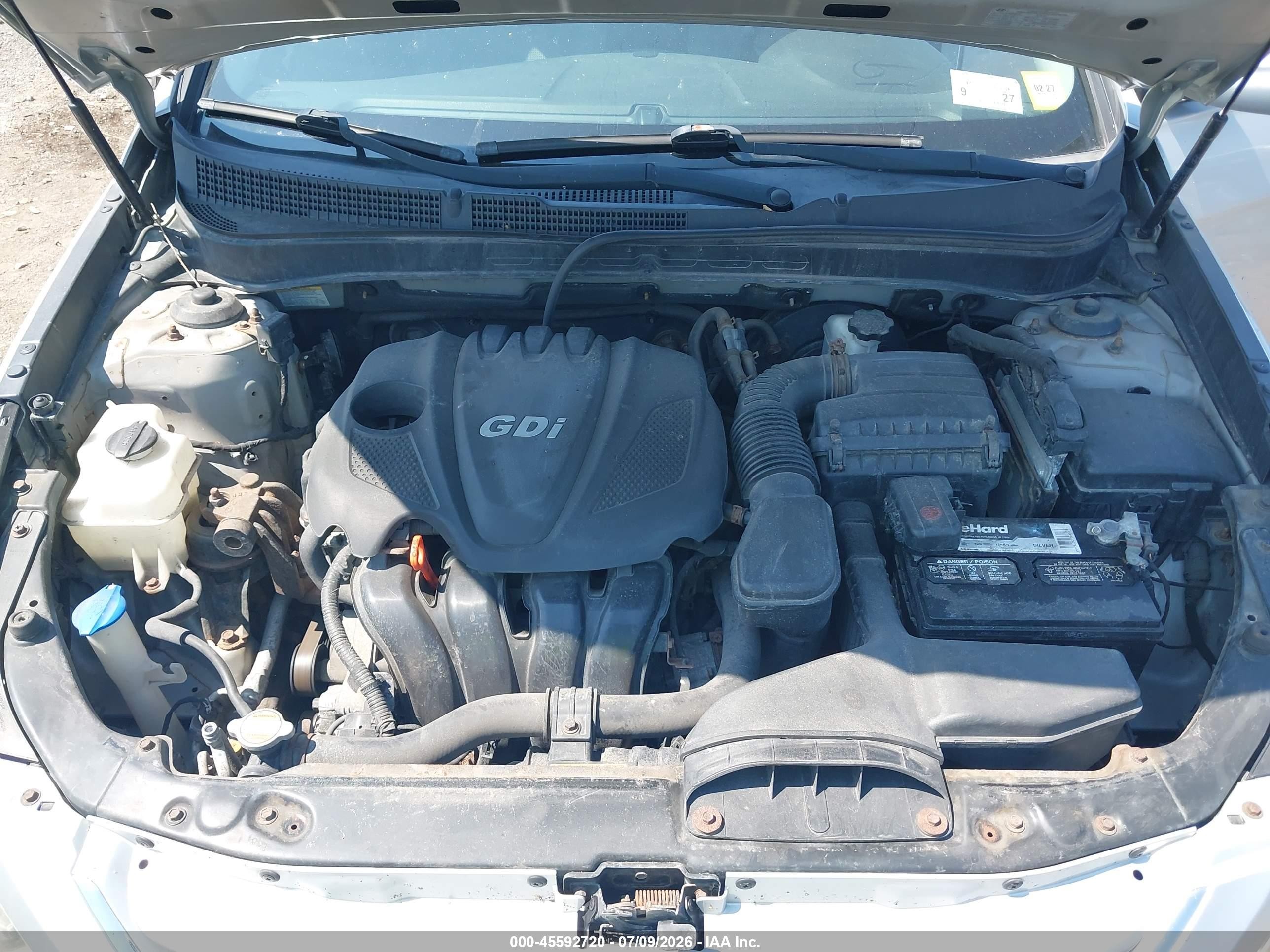 2012 Hyundai Sonata Gls Silver vin: 5NPEB4AC7CH354170
