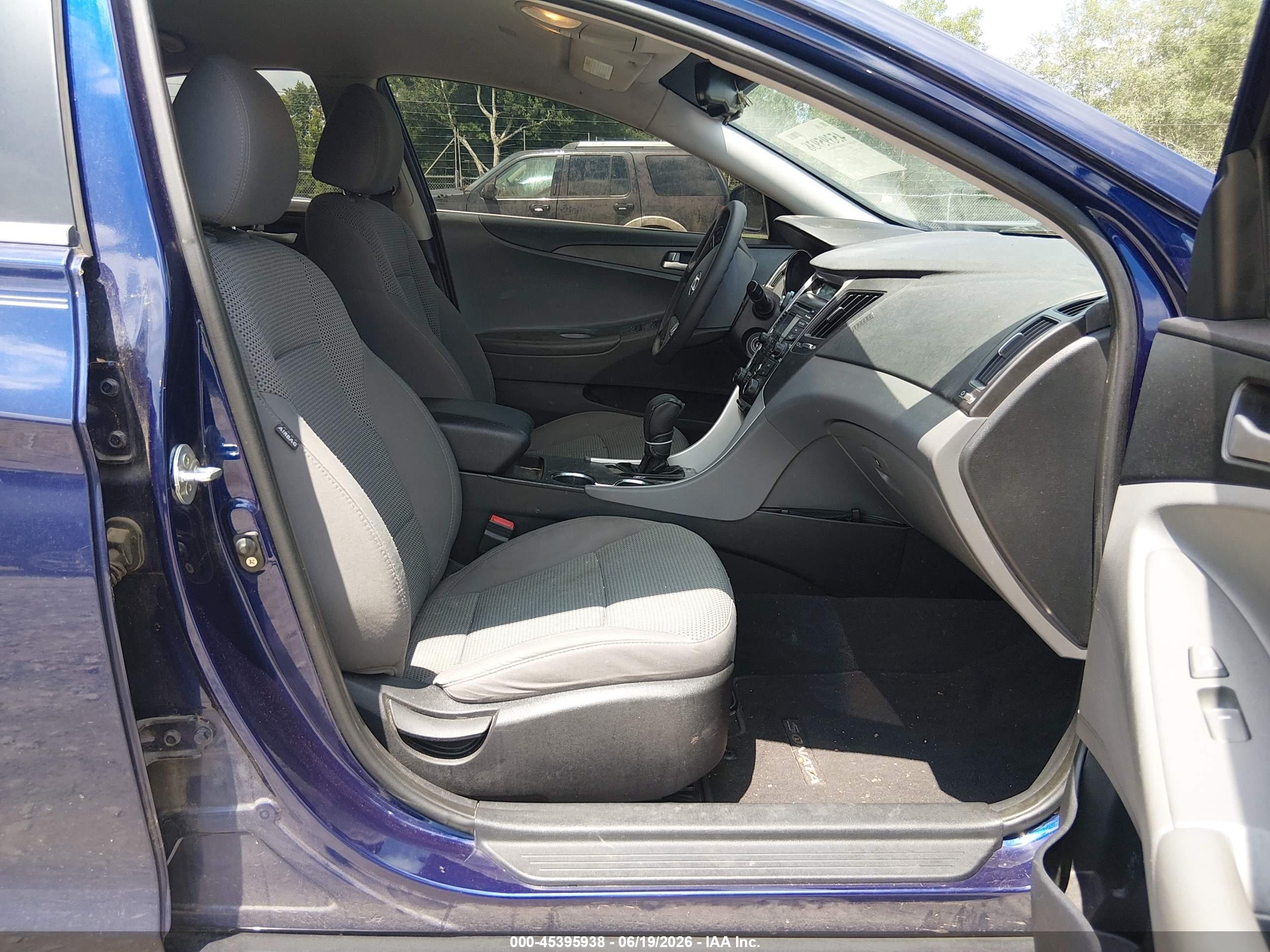 2012 Hyundai Sonata Gls Blue vin: 5NPEB4AC7CH357585