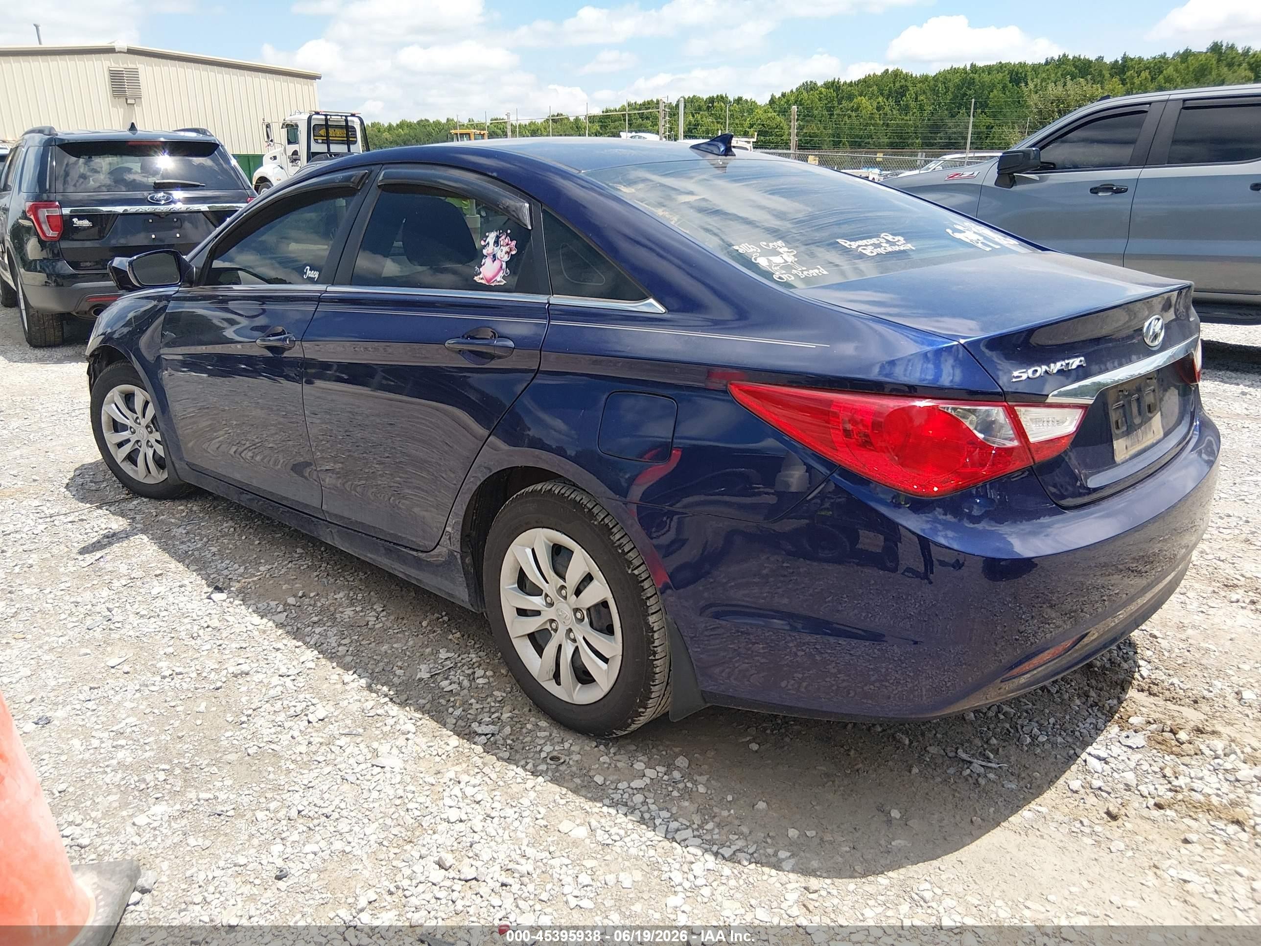 2012 Hyundai Sonata Gls Blue vin: 5NPEB4AC7CH357585