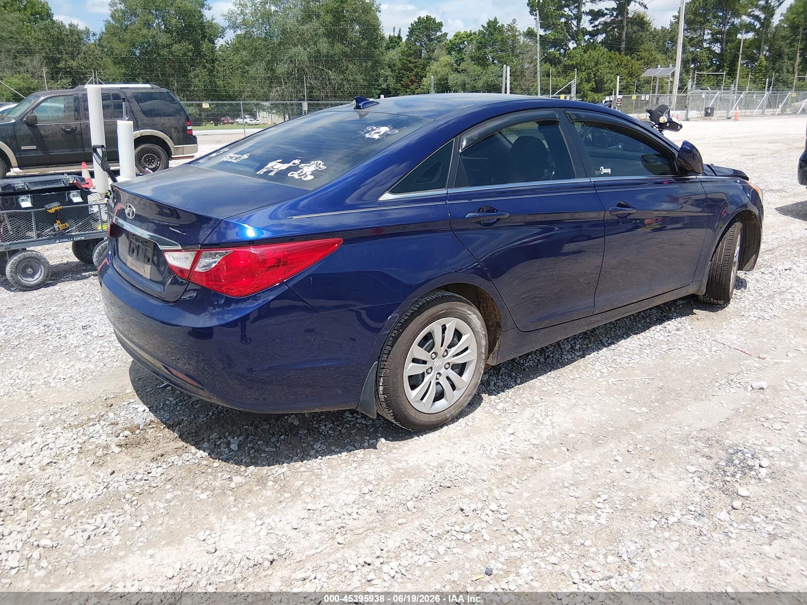 2012 Hyundai Sonata Gls Blue vin: 5NPEB4AC7CH357585