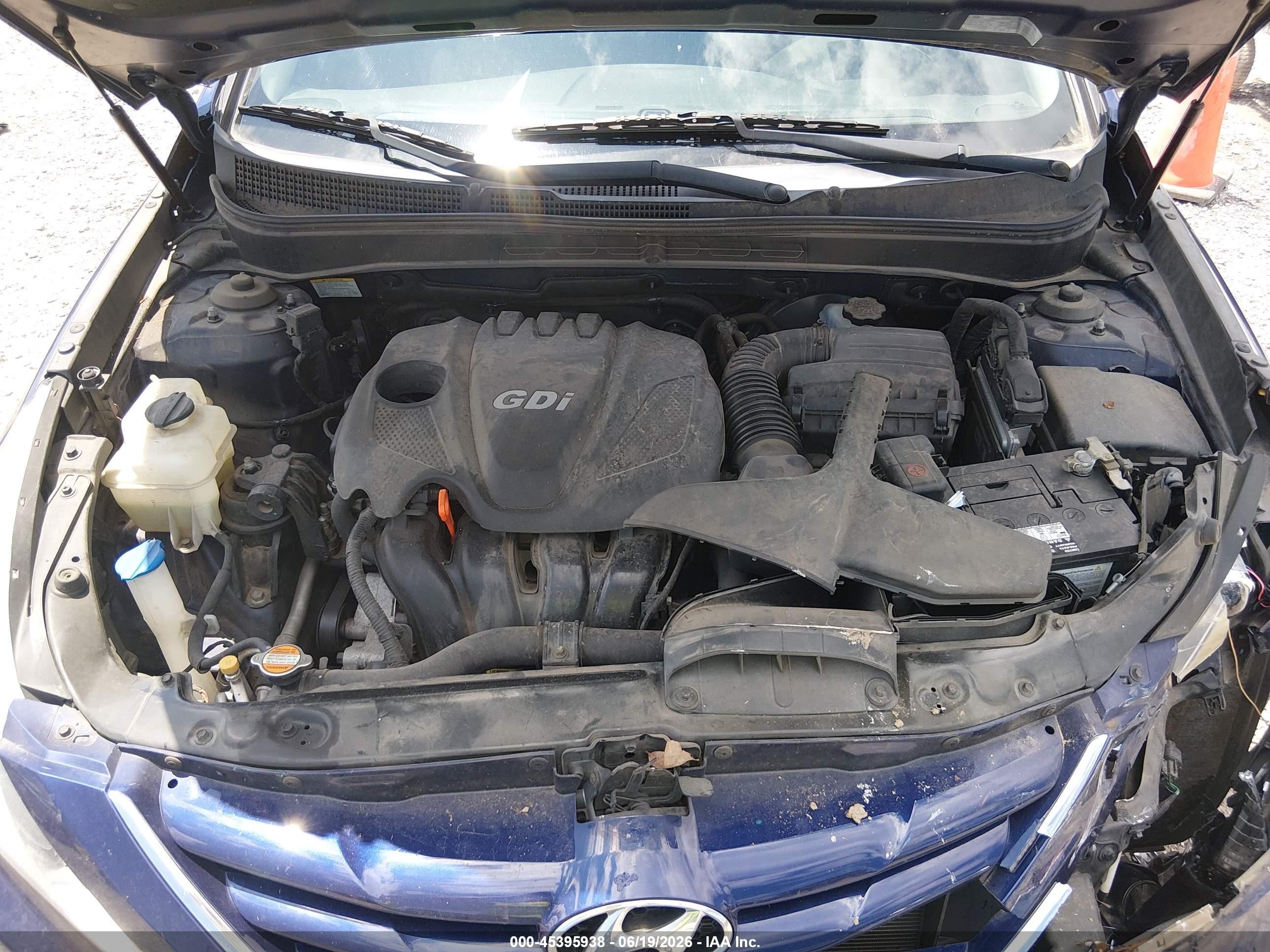 2012 Hyundai Sonata Gls Blue vin: 5NPEB4AC7CH357585