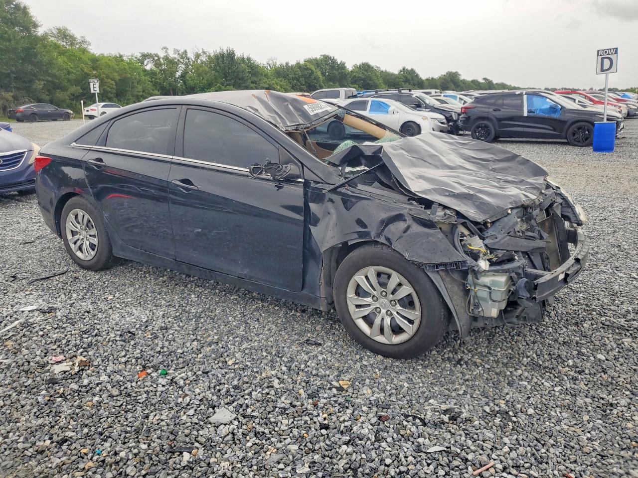 2012 Hyundai Sonata Gls Black vin: 5NPEB4AC7CH357618