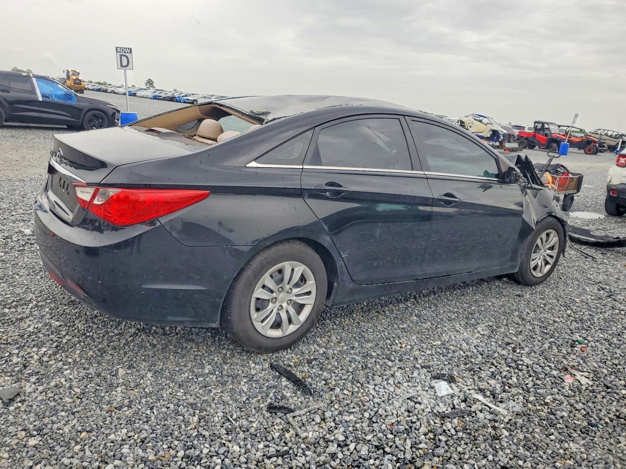 2012 Hyundai Sonata Gls Black vin: 5NPEB4AC7CH357618