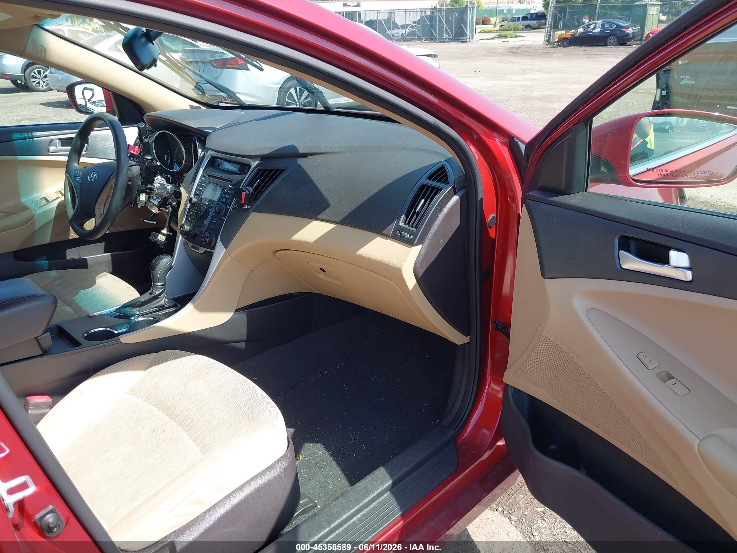 2012 Hyundai Sonata Gls Red vin: 5NPEB4AC7CH364245