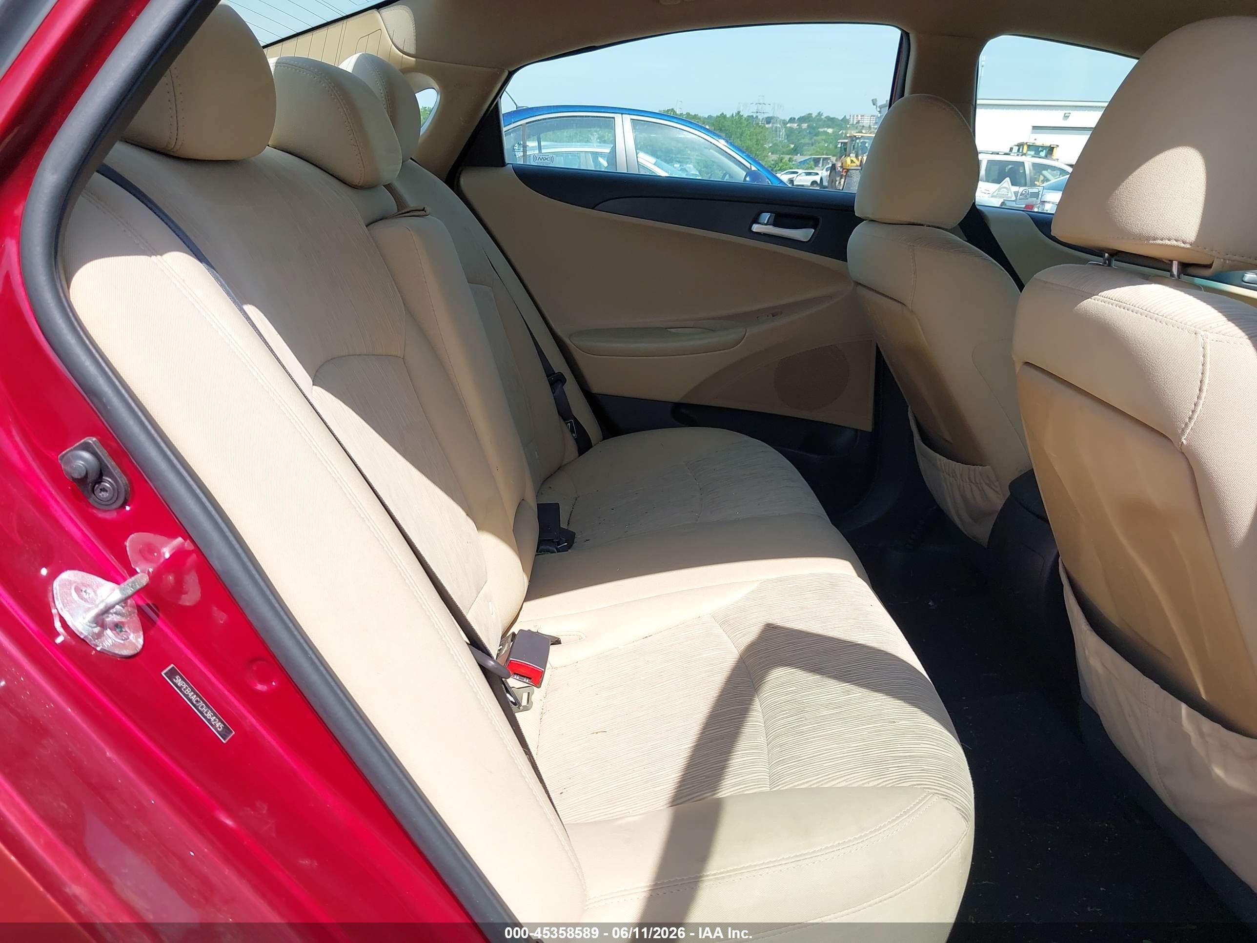 2012 Hyundai Sonata Gls Red vin: 5NPEB4AC7CH364245