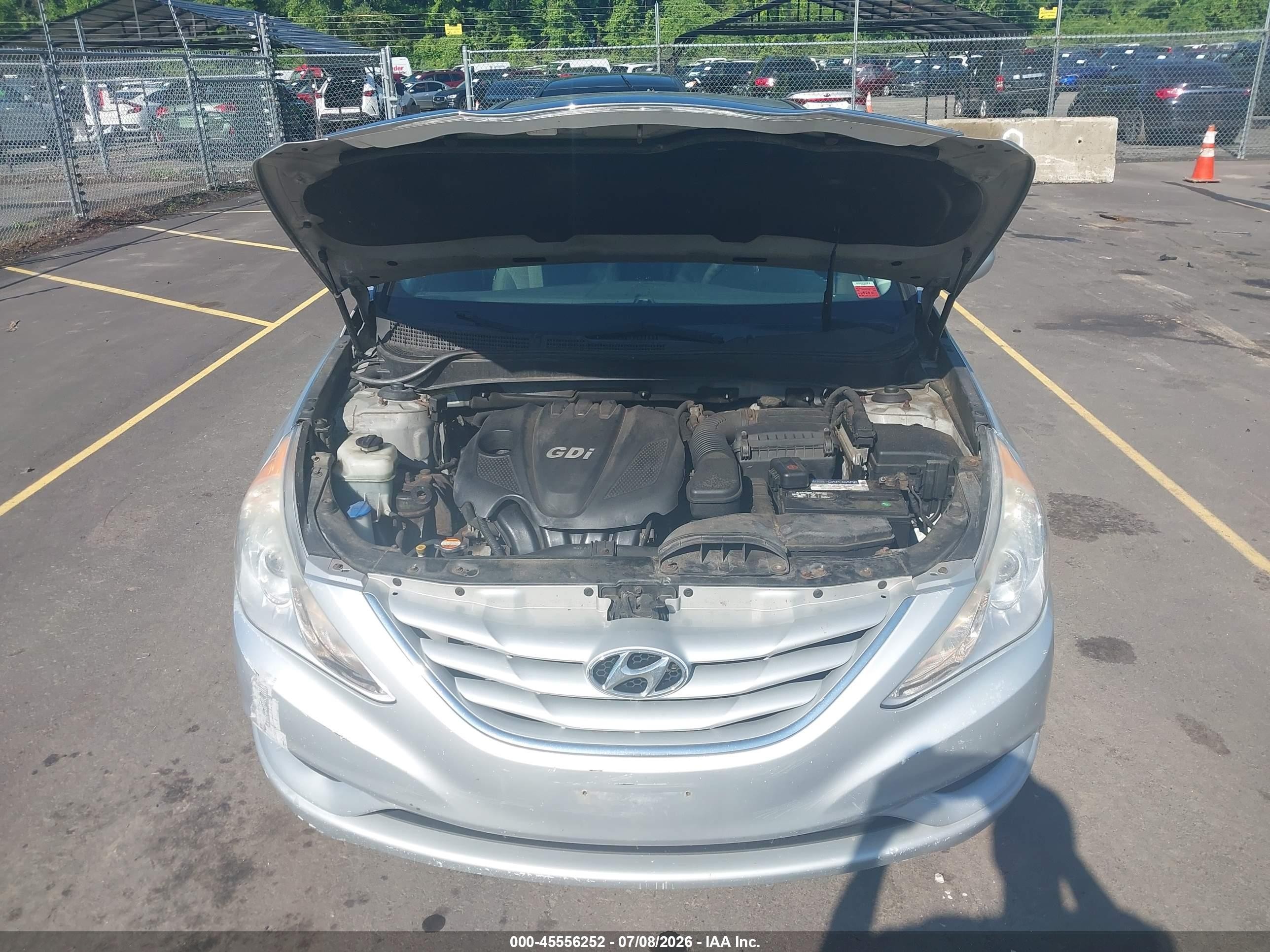 2012 Hyundai Sonata Gls Silver vin: 5NPEB4AC7CH379828
