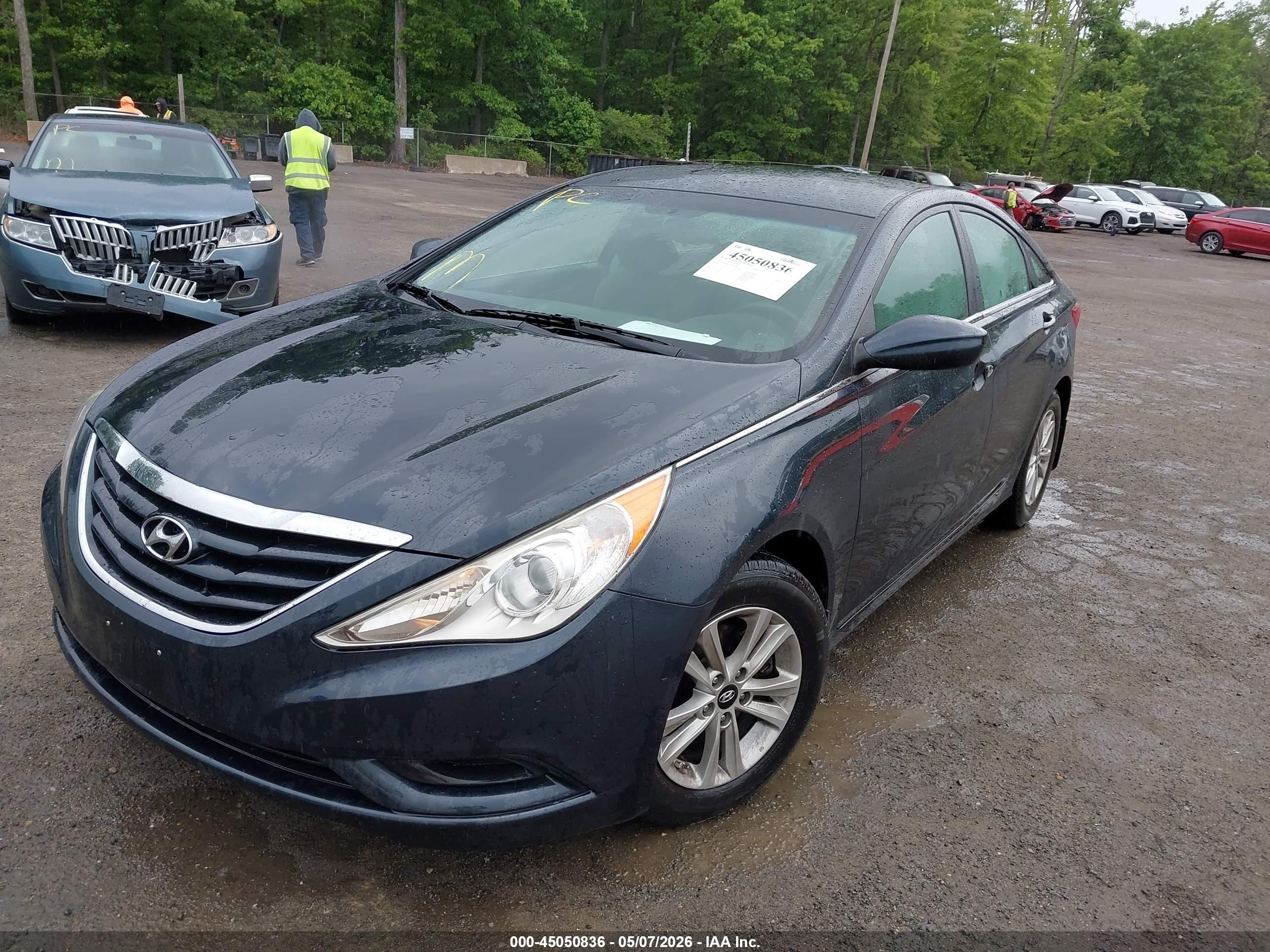 2012 Hyundai Sonata Gls Blue vin: 5NPEB4AC7CH392935