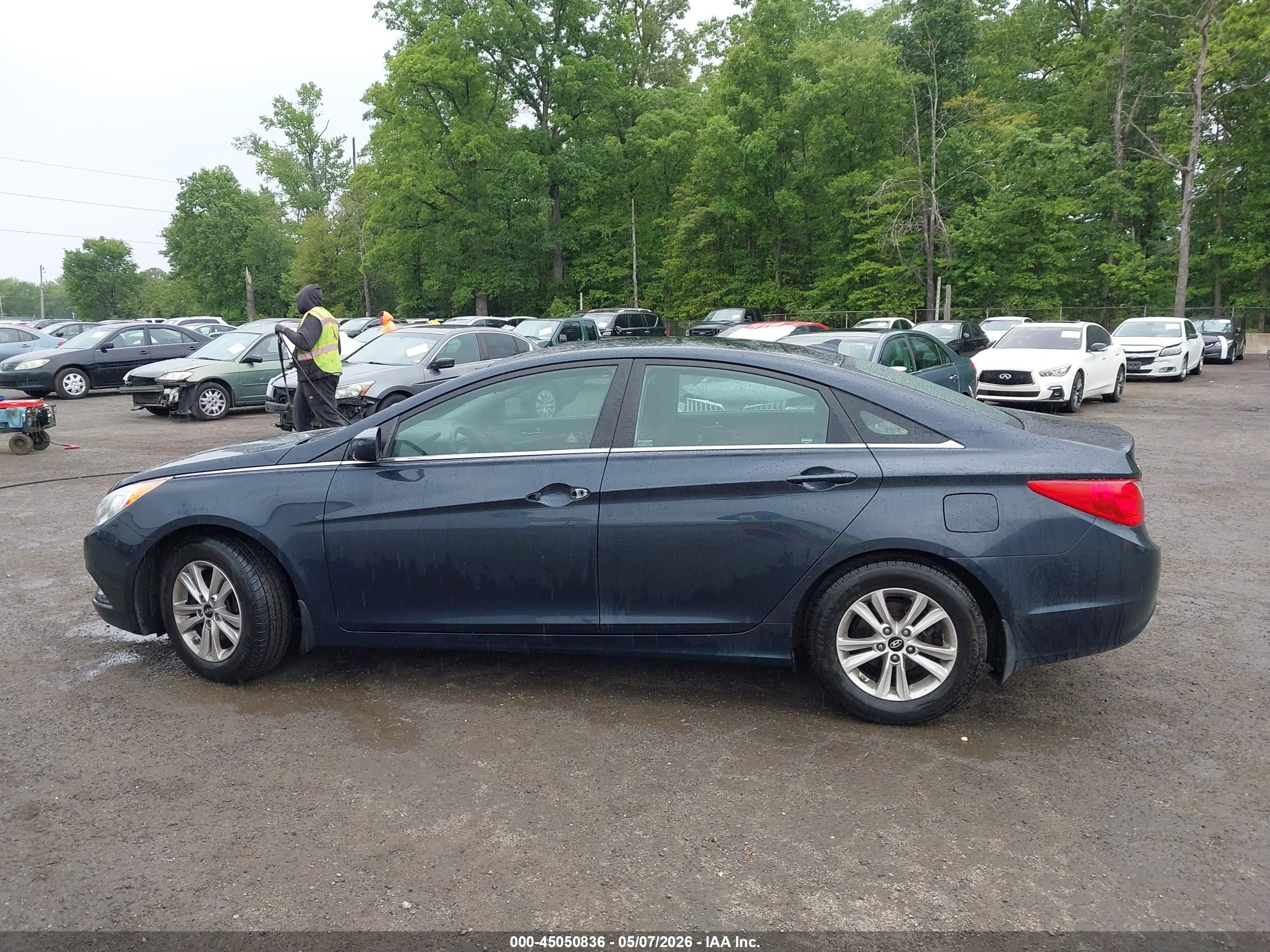 2012 Hyundai Sonata Gls Blue vin: 5NPEB4AC7CH392935