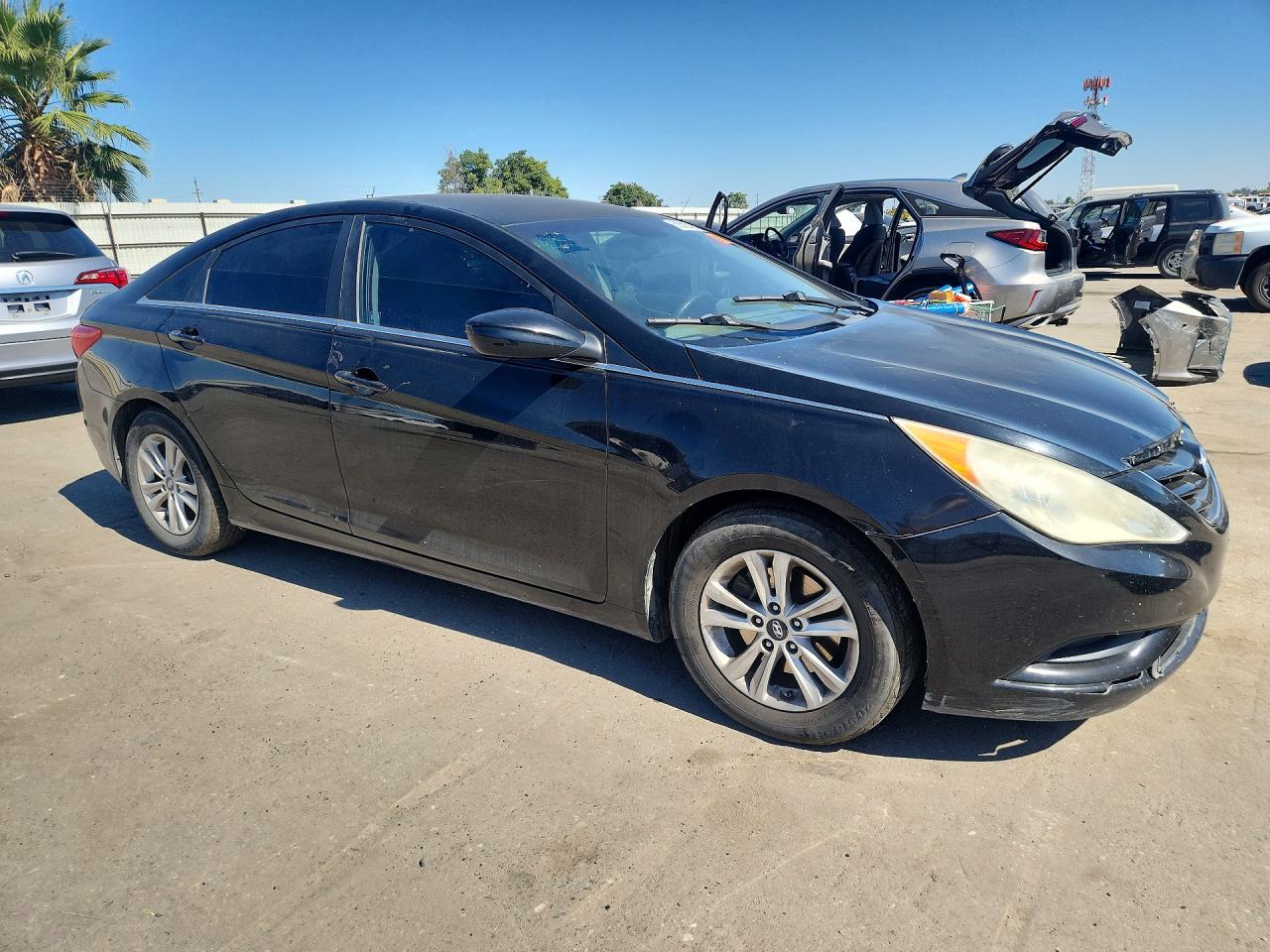 2012 Hyundai Sonata Gls Black vin: 5NPEB4AC7CH411967