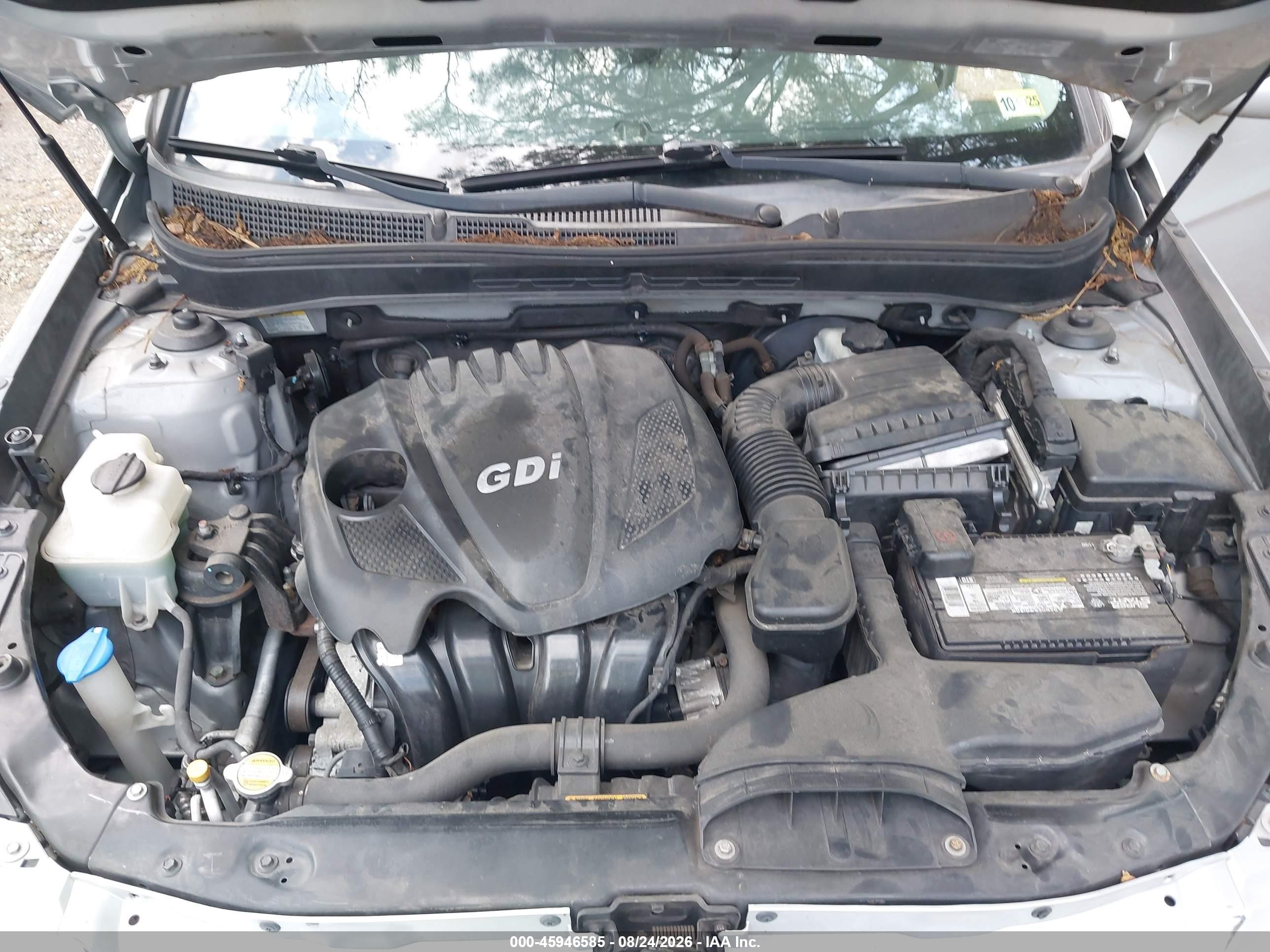 2012 Hyundai Sonata Gls Silver vin: 5NPEB4AC7CH412441