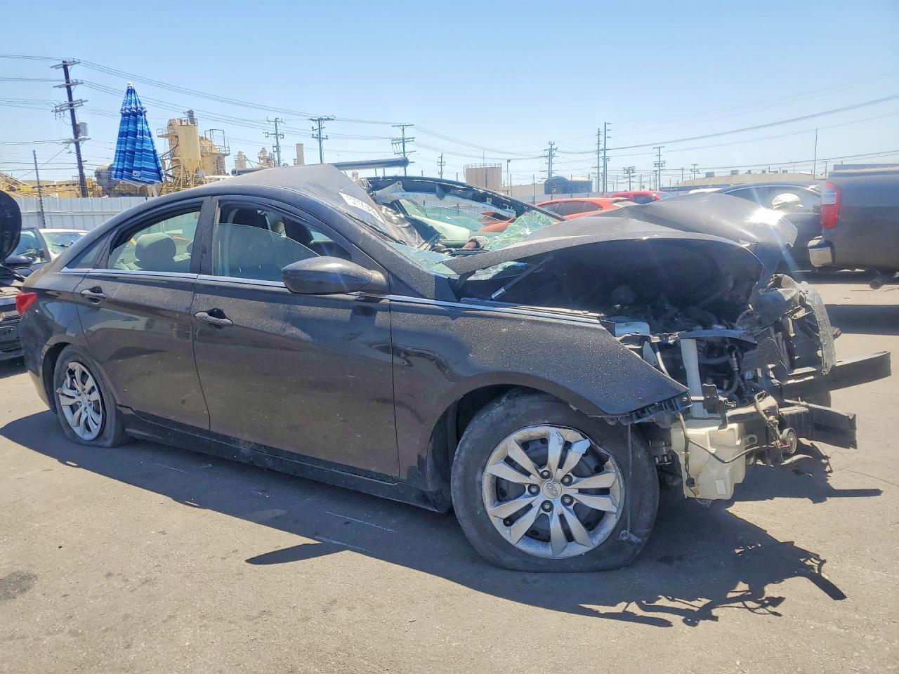2012 Hyundai Sonata Gls Black vin: 5NPEB4AC7CH436139
