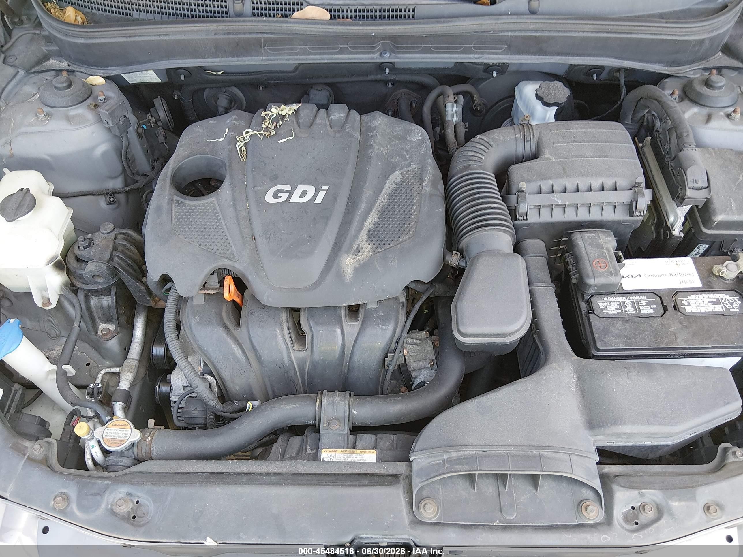 2012 Hyundai Sonata Gls Gray vin: 5NPEB4AC7CH440918