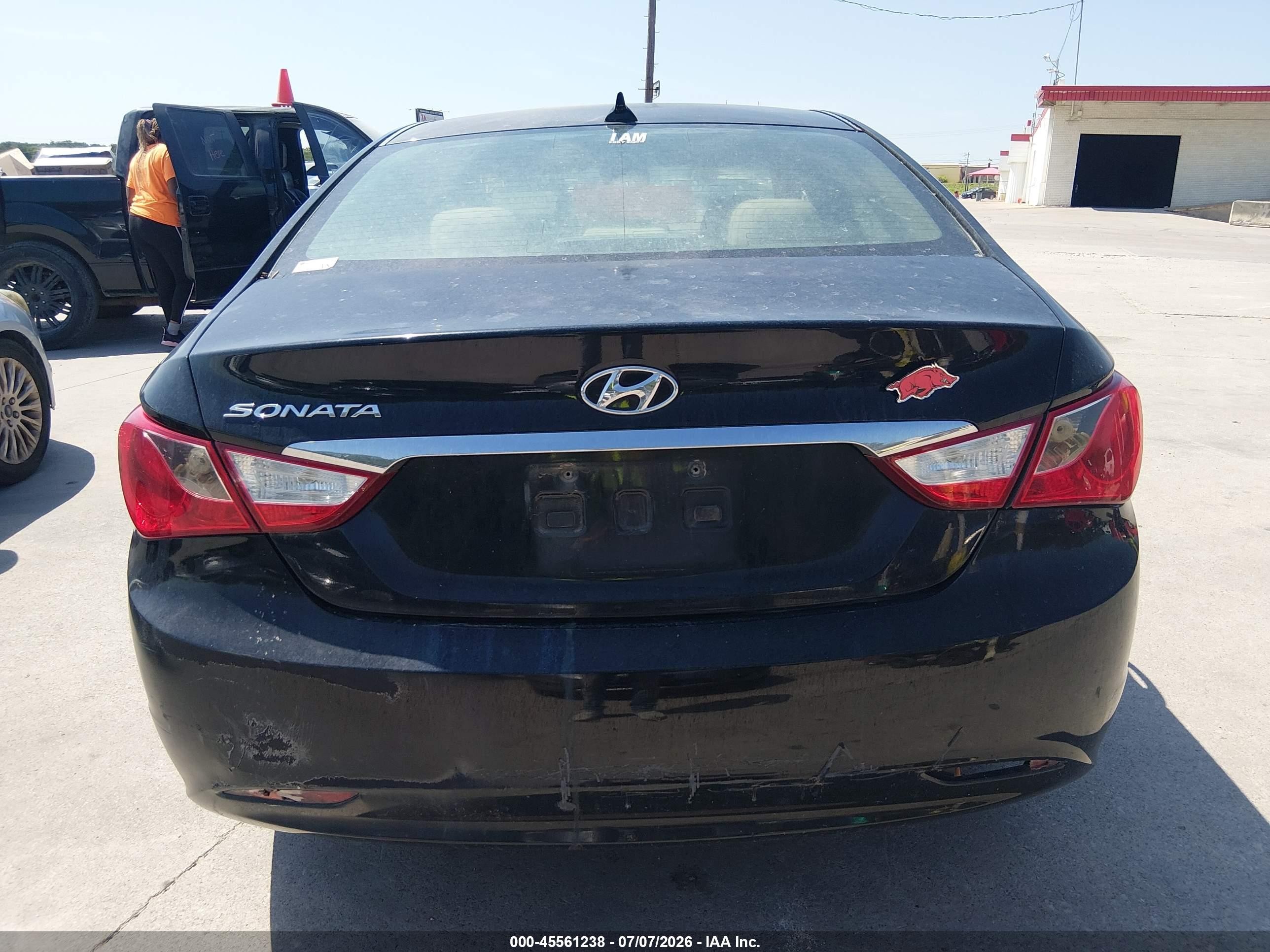 2012 Hyundai Sonata Gls Black vin: 5NPEB4AC7CH442054