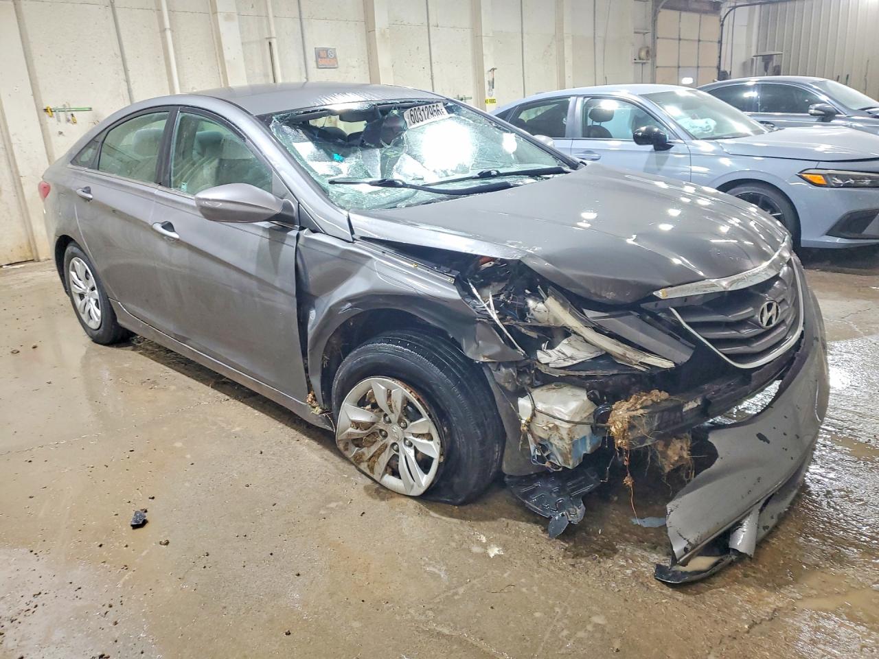 2012 Hyundai Sonata Gls Gray vin: 5NPEB4AC7CH448503