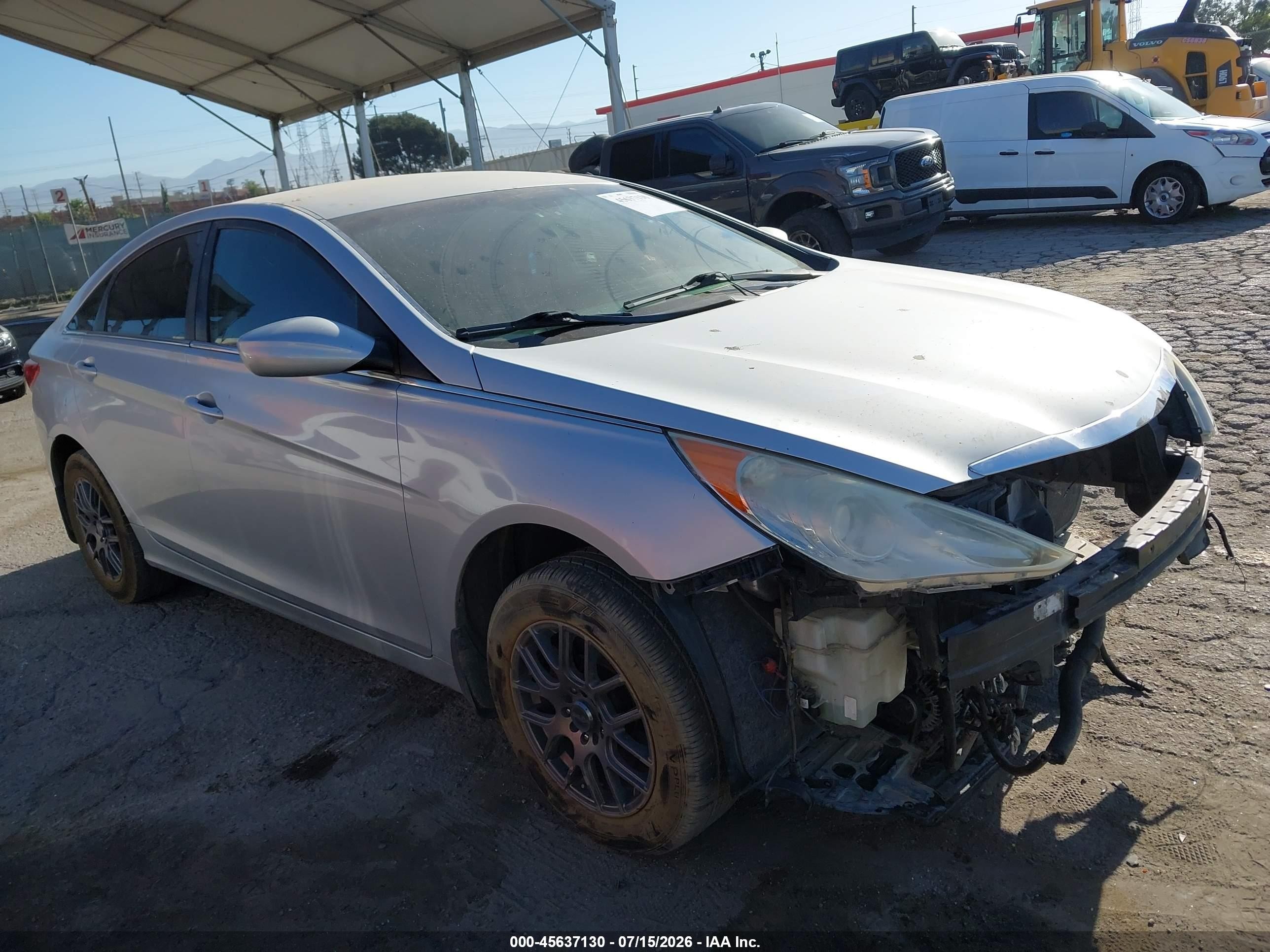 2012 Hyundai Sonata Gls Silver vin: 5NPEB4AC7CH449781