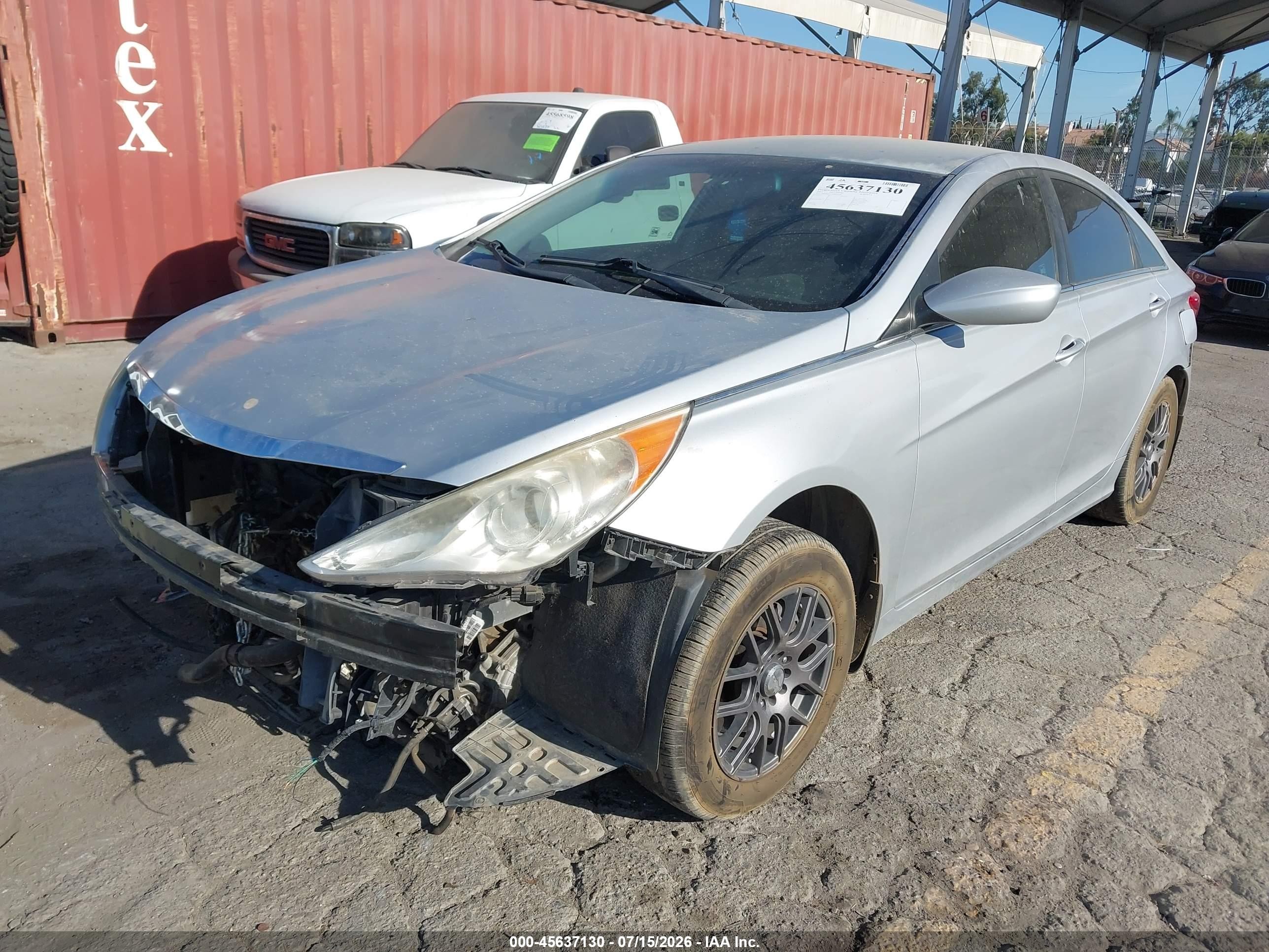 2012 Hyundai Sonata Gls Серебряный vin: 5NPEB4AC7CH449781