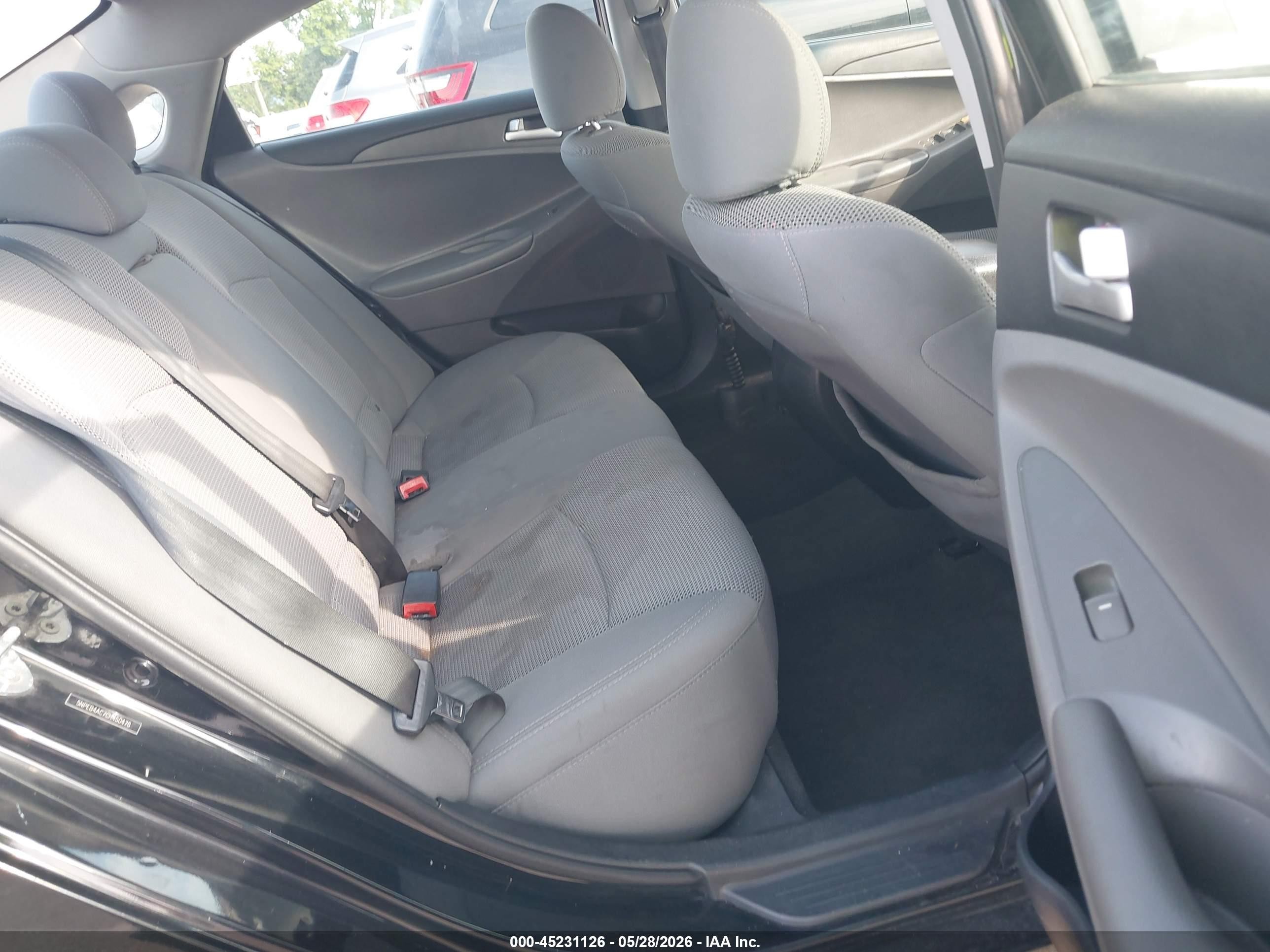 2012 Hyundai Sonata Gls Черный vin: 5NPEB4AC7CH450476