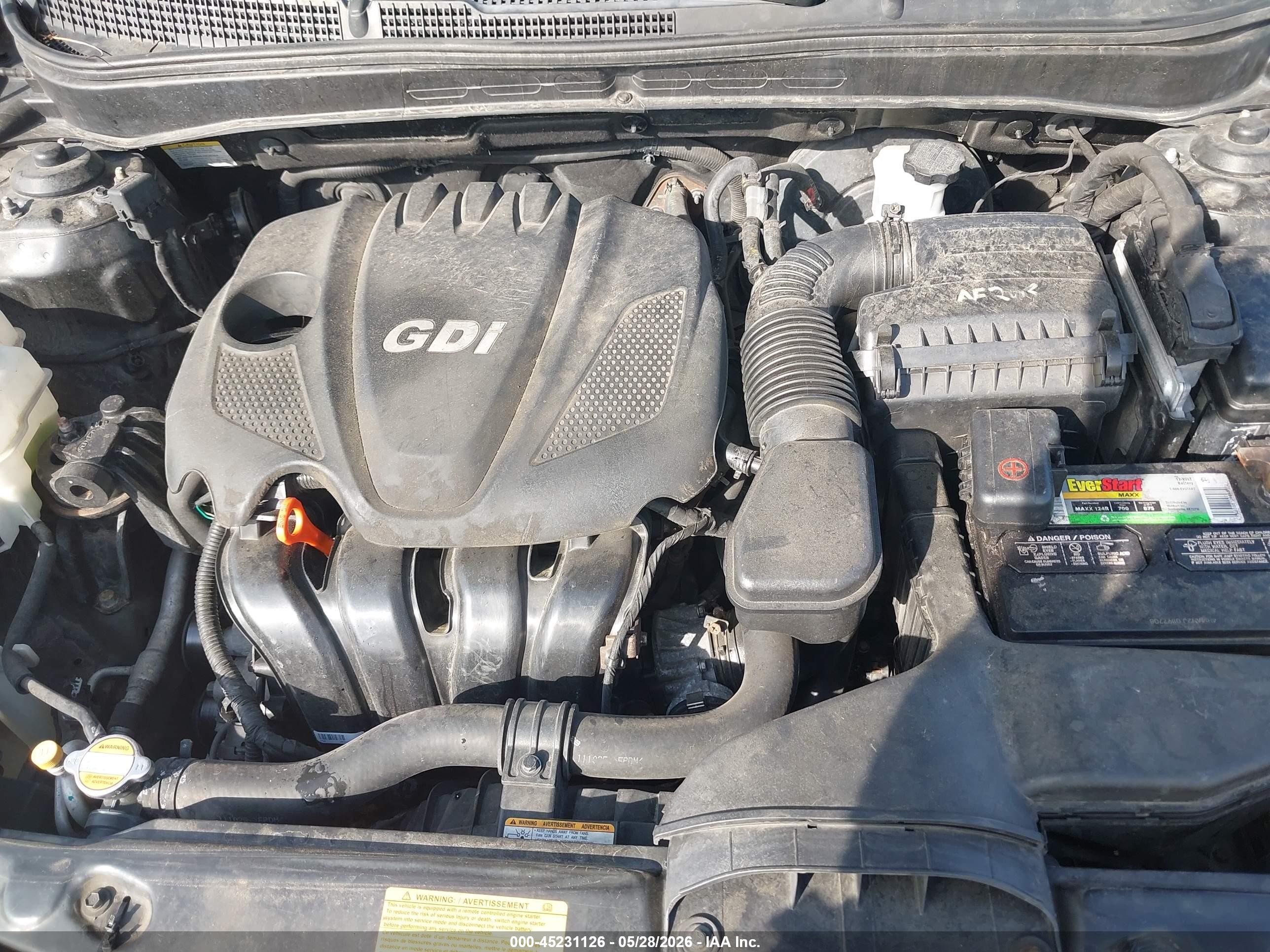 2012 Hyundai Sonata Gls Черный vin: 5NPEB4AC7CH450476