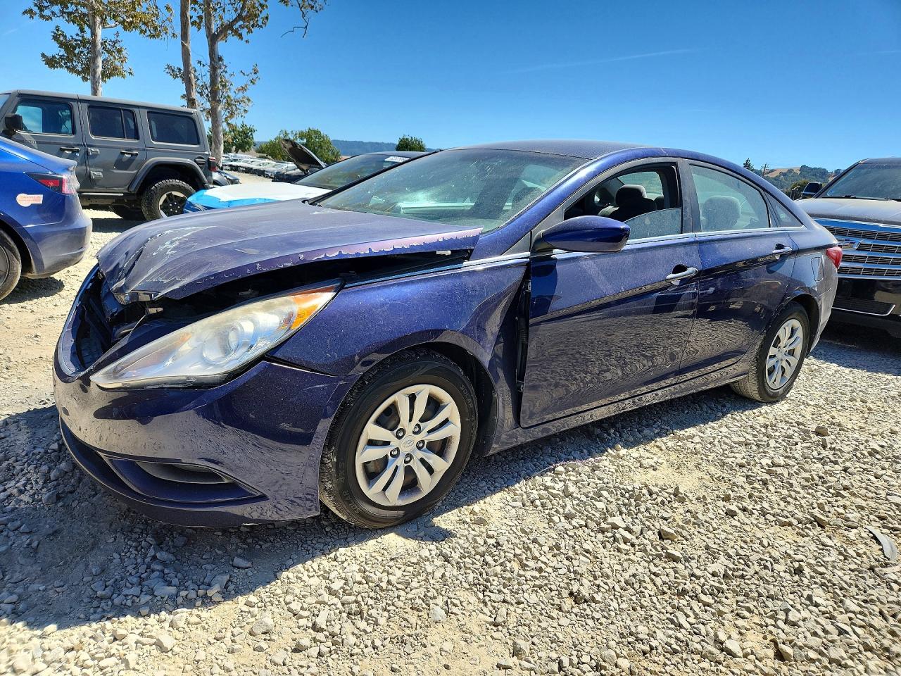 2012 Hyundai Sonata Gls Blue vin: 5NPEB4AC7CH459940