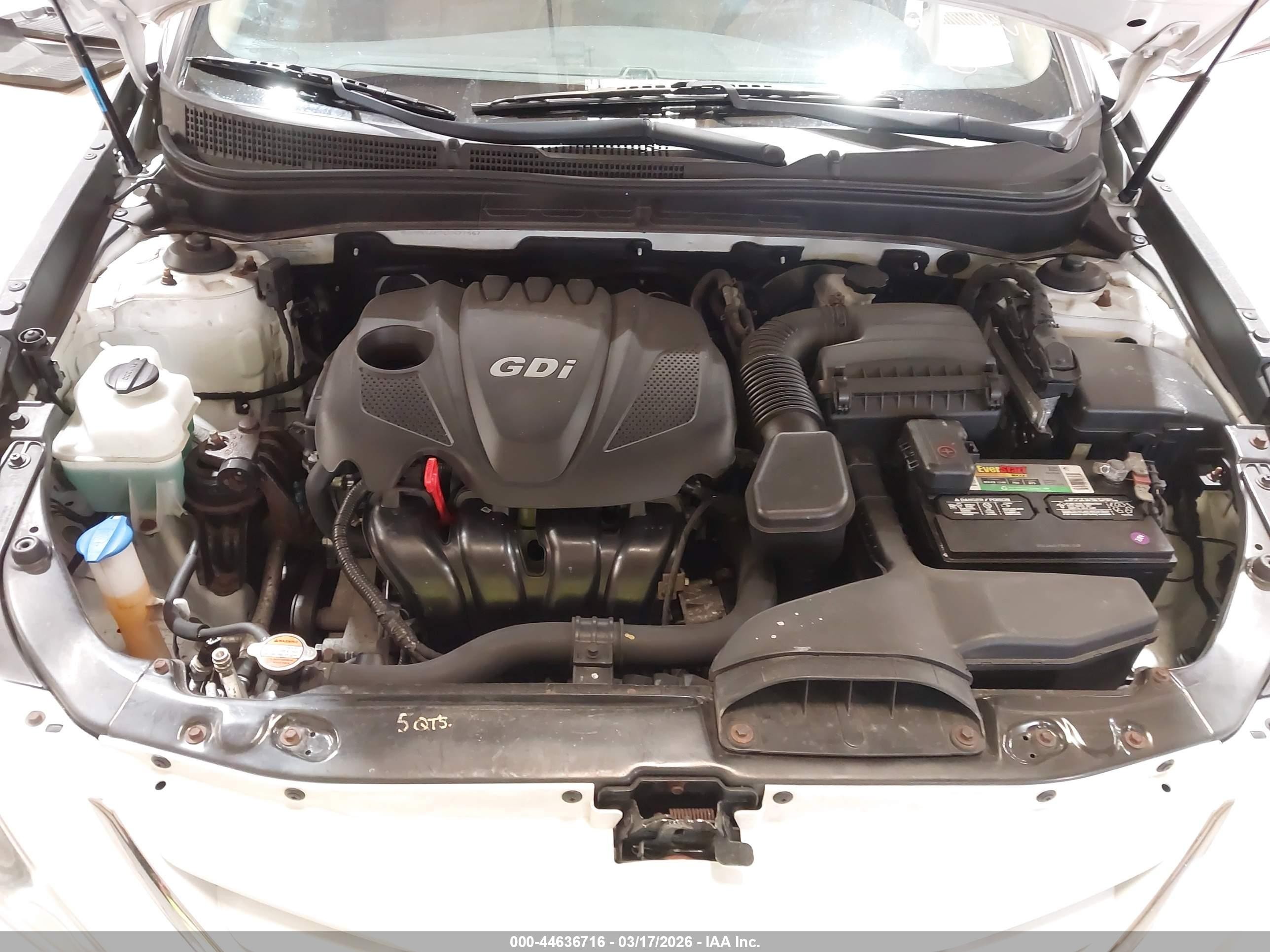 2012 Hyundai Sonata Gls Белый vin: 5NPEB4AC7CH477967