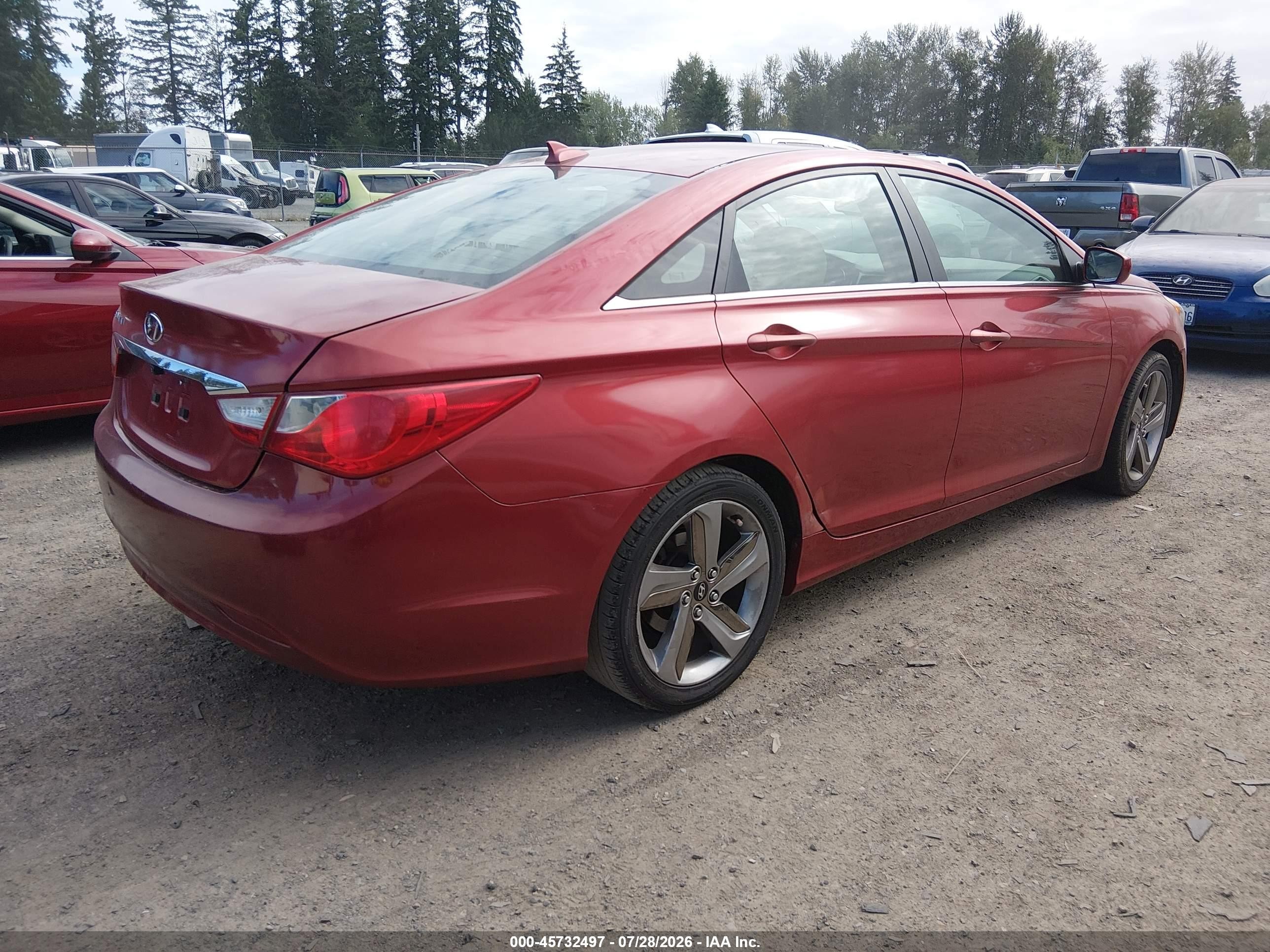 2012 Hyundai Sonata Gls Red vin: 5NPEB4AC7CH480688