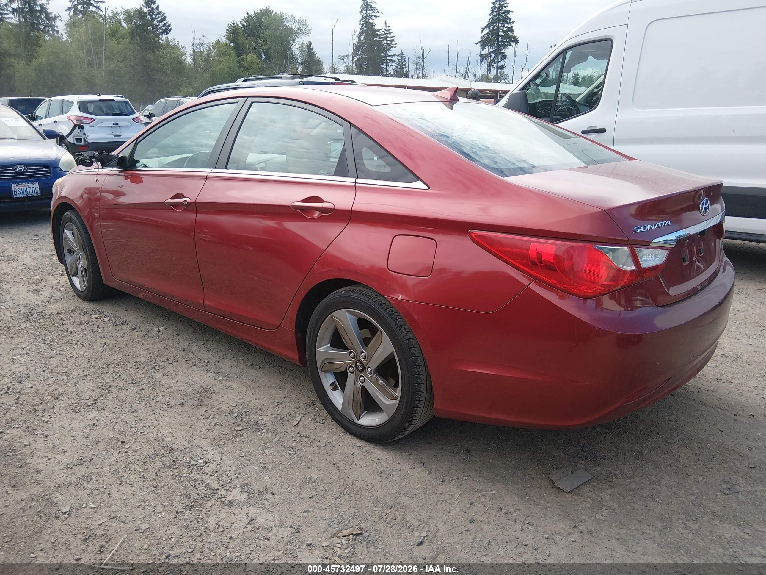 2012 Hyundai Sonata Gls Red vin: 5NPEB4AC7CH480688