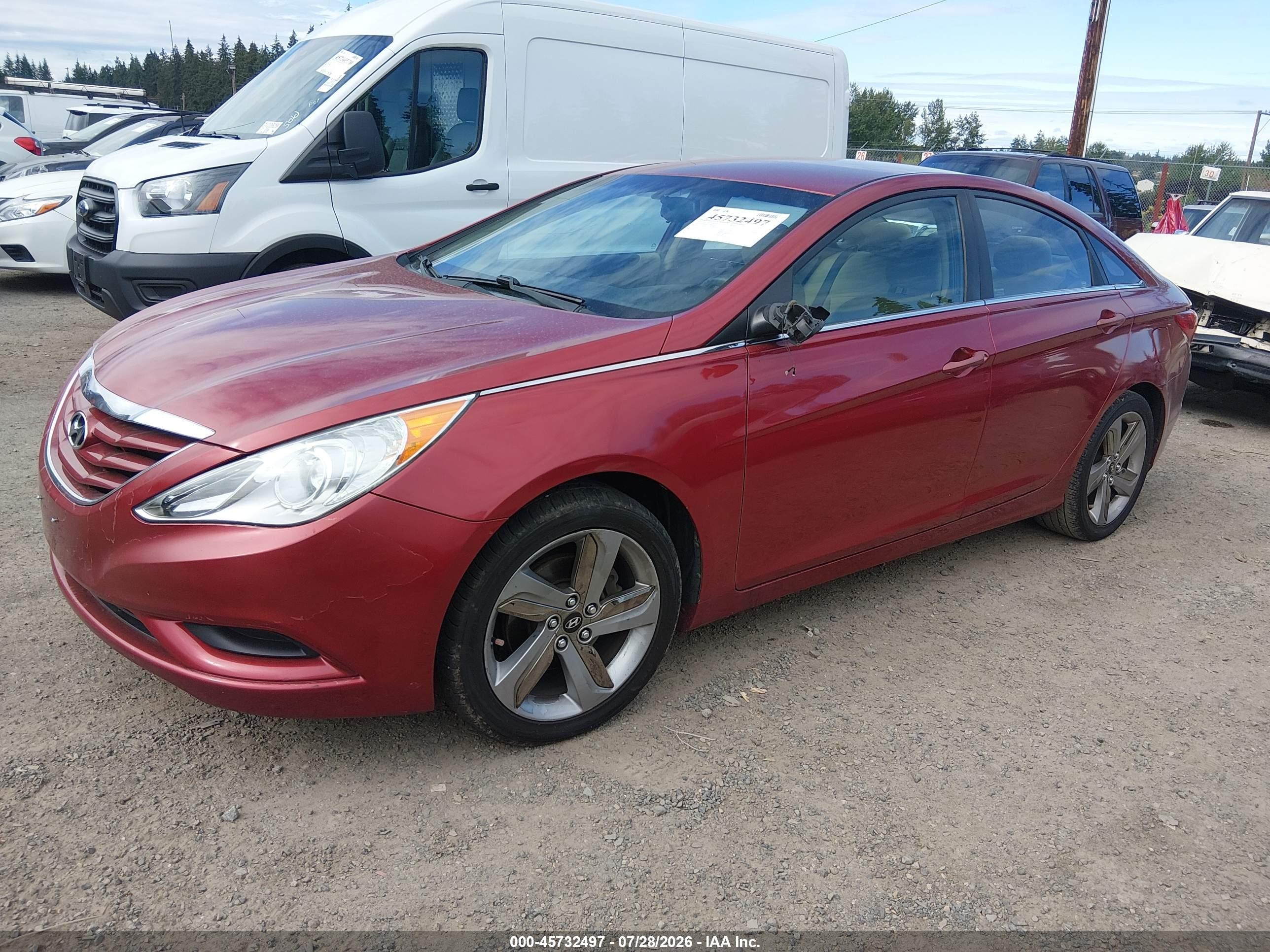 2012 Hyundai Sonata Gls Red vin: 5NPEB4AC7CH480688