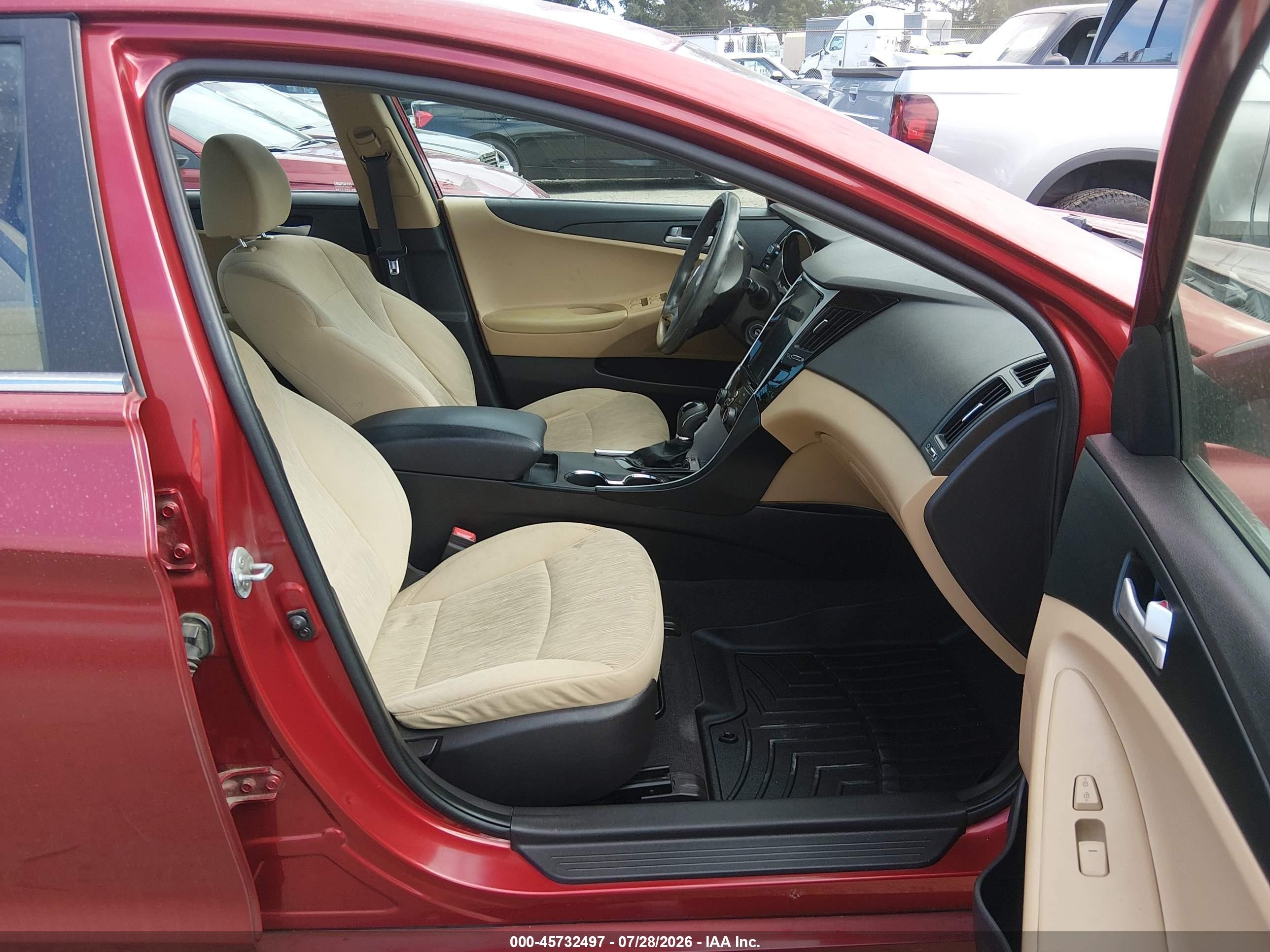 2012 Hyundai Sonata Gls Red vin: 5NPEB4AC7CH480688