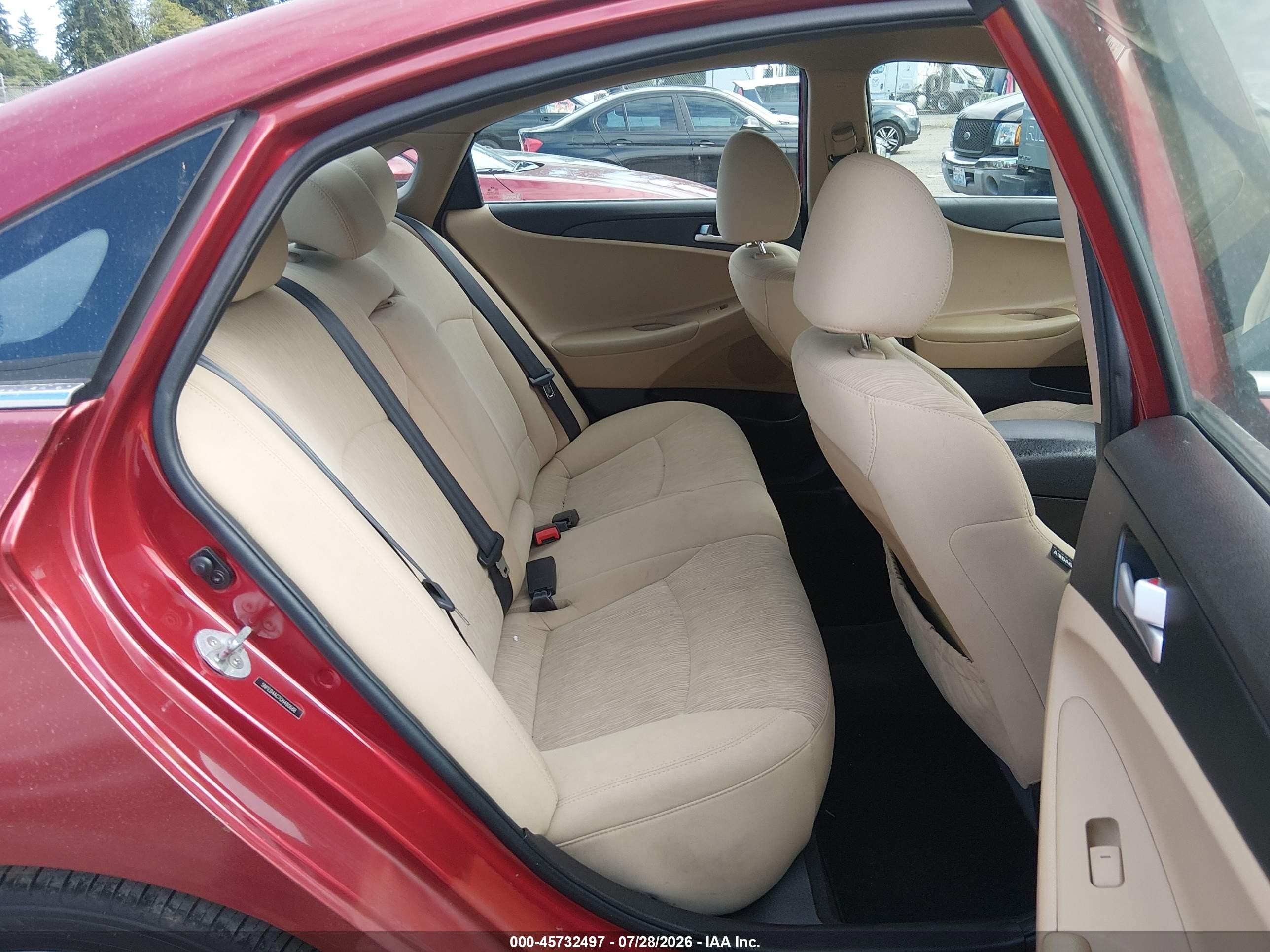 2012 Hyundai Sonata Gls Red vin: 5NPEB4AC7CH480688