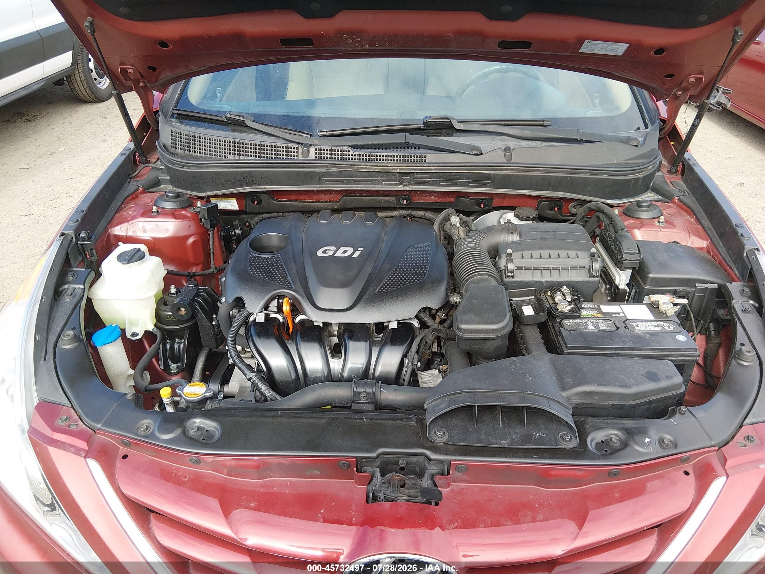 2012 Hyundai Sonata Gls Red vin: 5NPEB4AC7CH480688