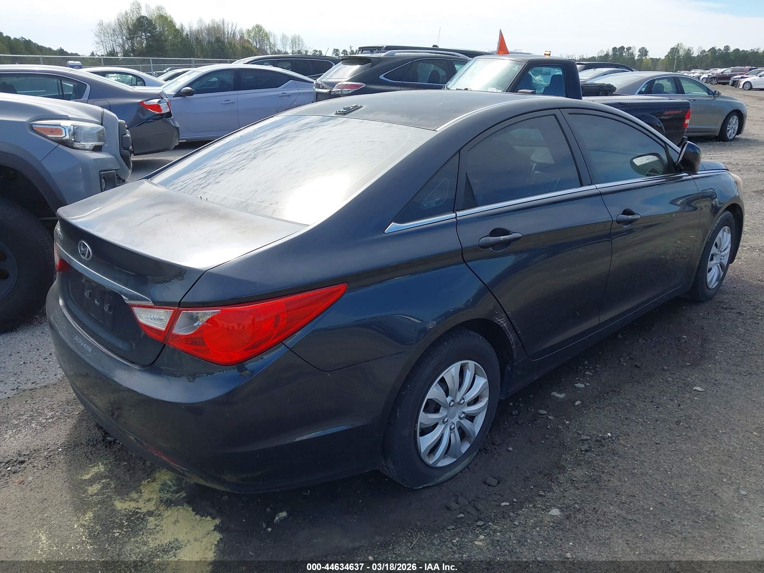 2012 Hyundai Sonata Gls Dark Blue vin: 5NPEB4AC7CH483638