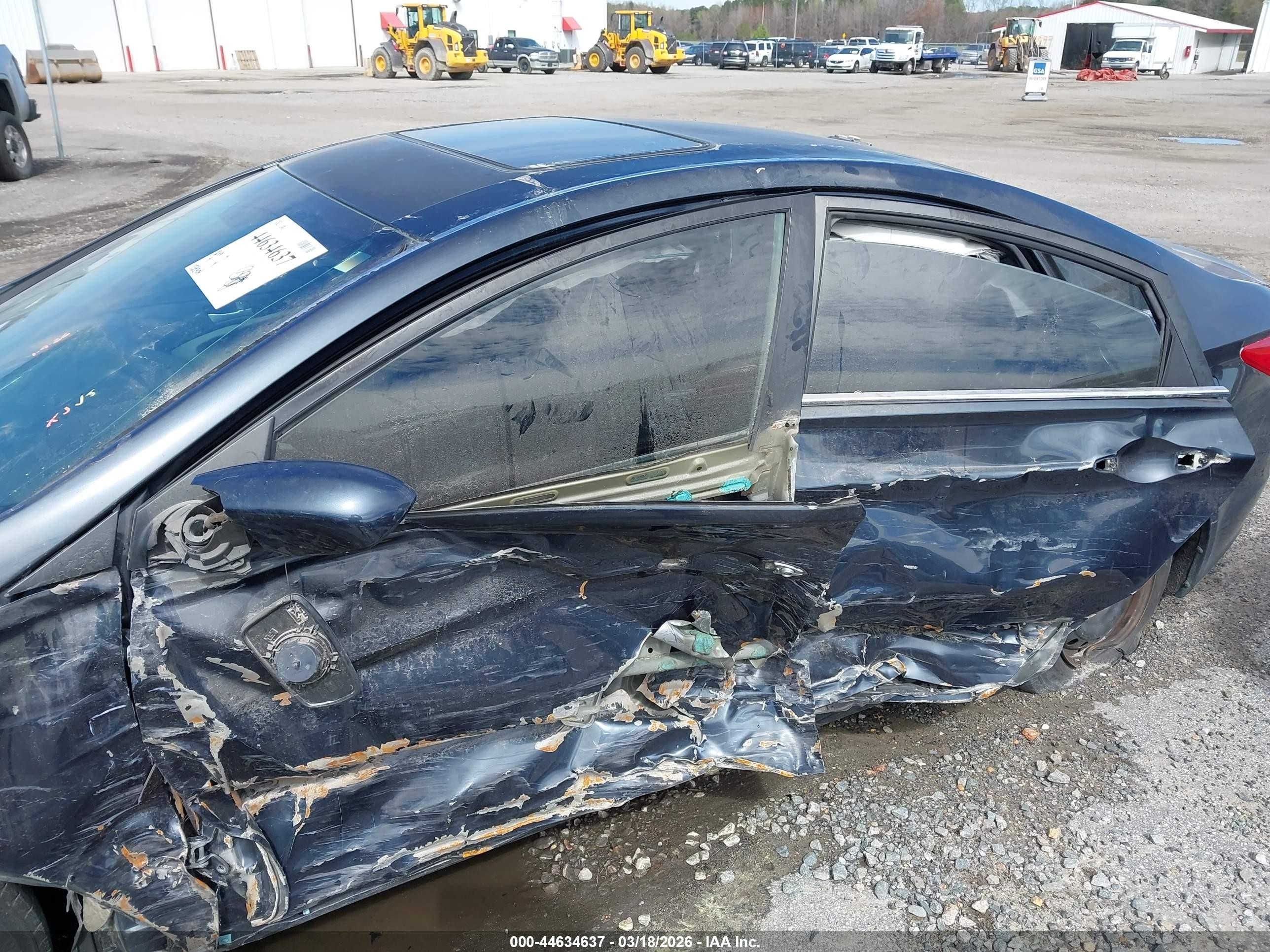 2012 Hyundai Sonata Gls Dark Blue vin: 5NPEB4AC7CH483638