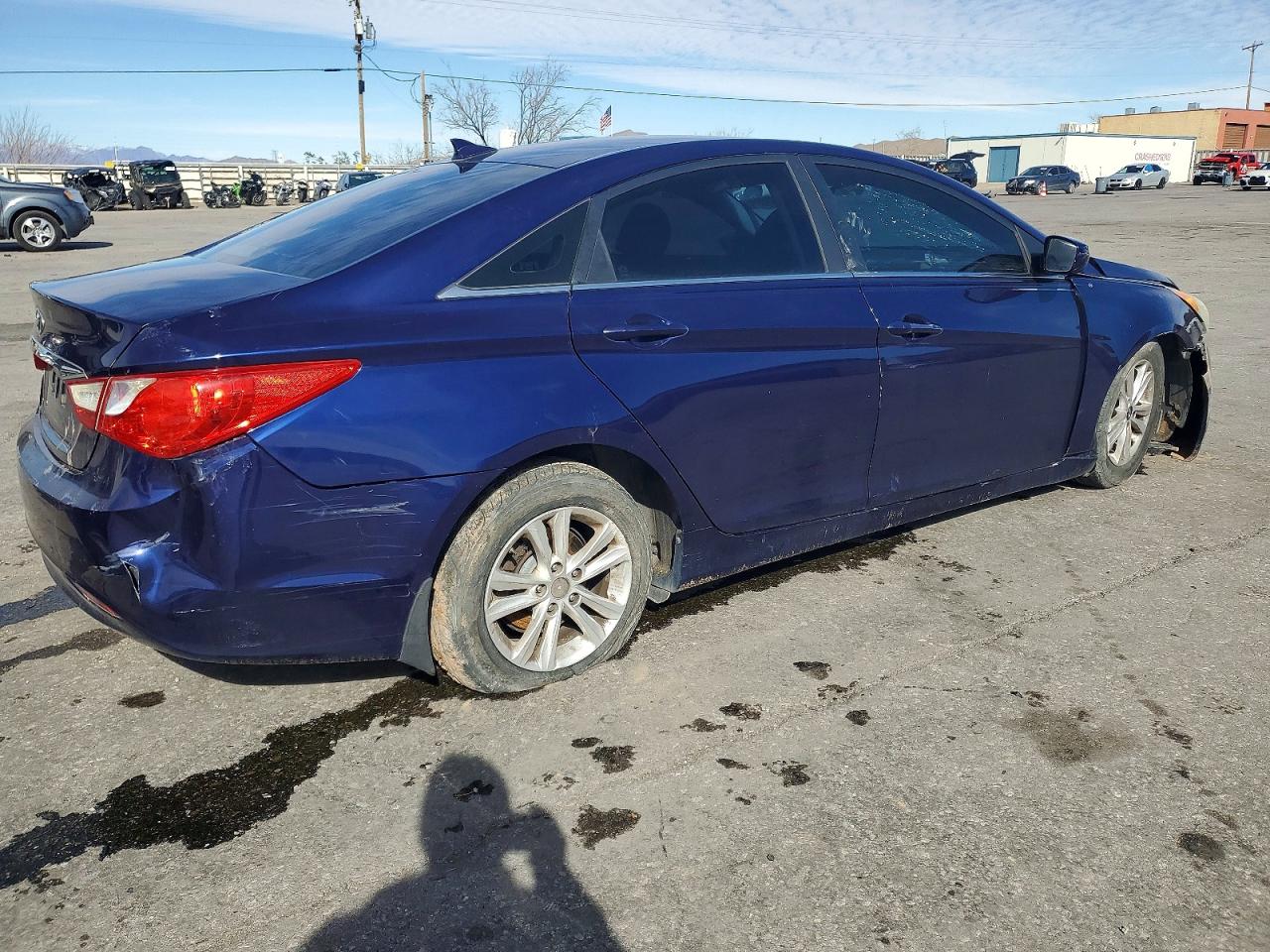 2012 Hyundai Sonata Gls Blue vin: 5NPEB4AC7CH484840