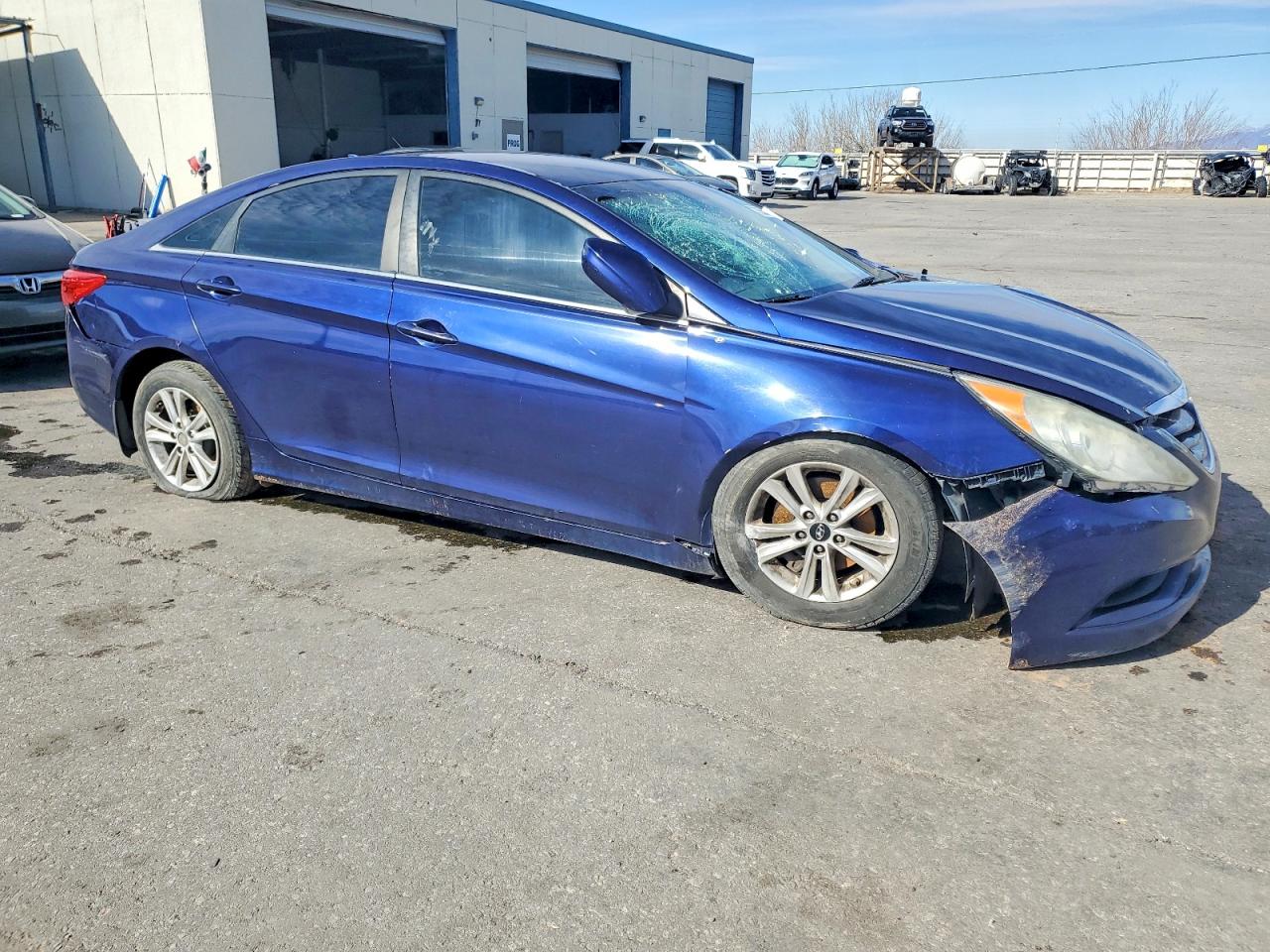 2012 Hyundai Sonata Gls Blue vin: 5NPEB4AC7CH484840