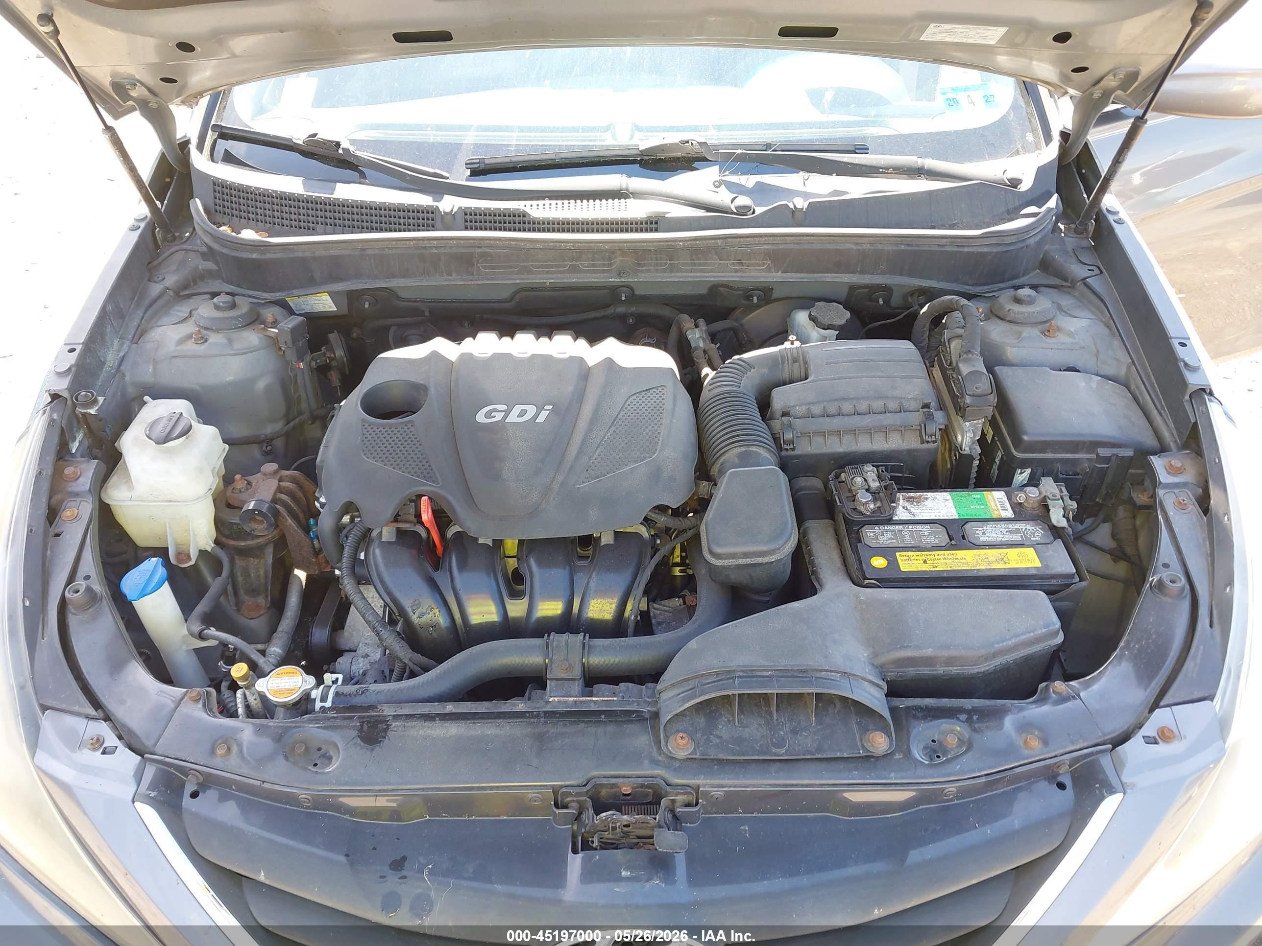2012 Hyundai Sonata Gls Gray vin: 5NPEB4AC7CH486782