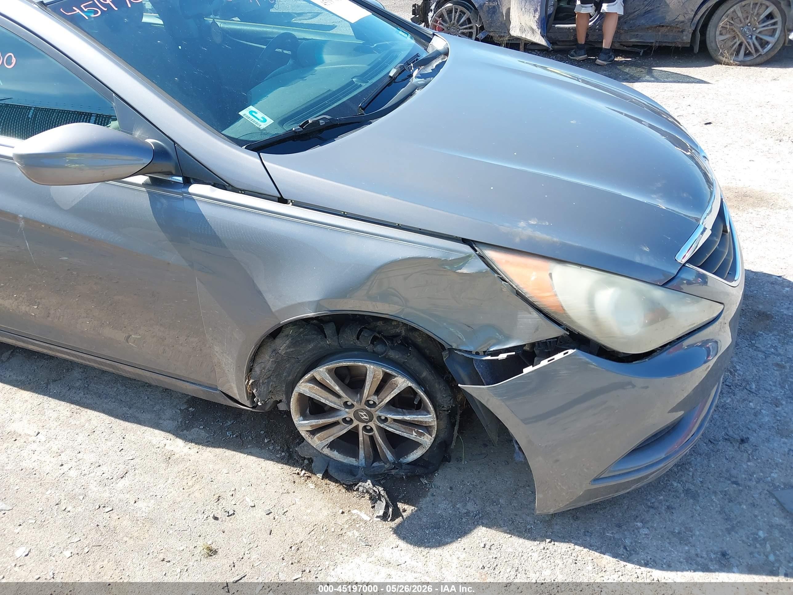 2012 Hyundai Sonata Gls Серый vin: 5NPEB4AC7CH486782