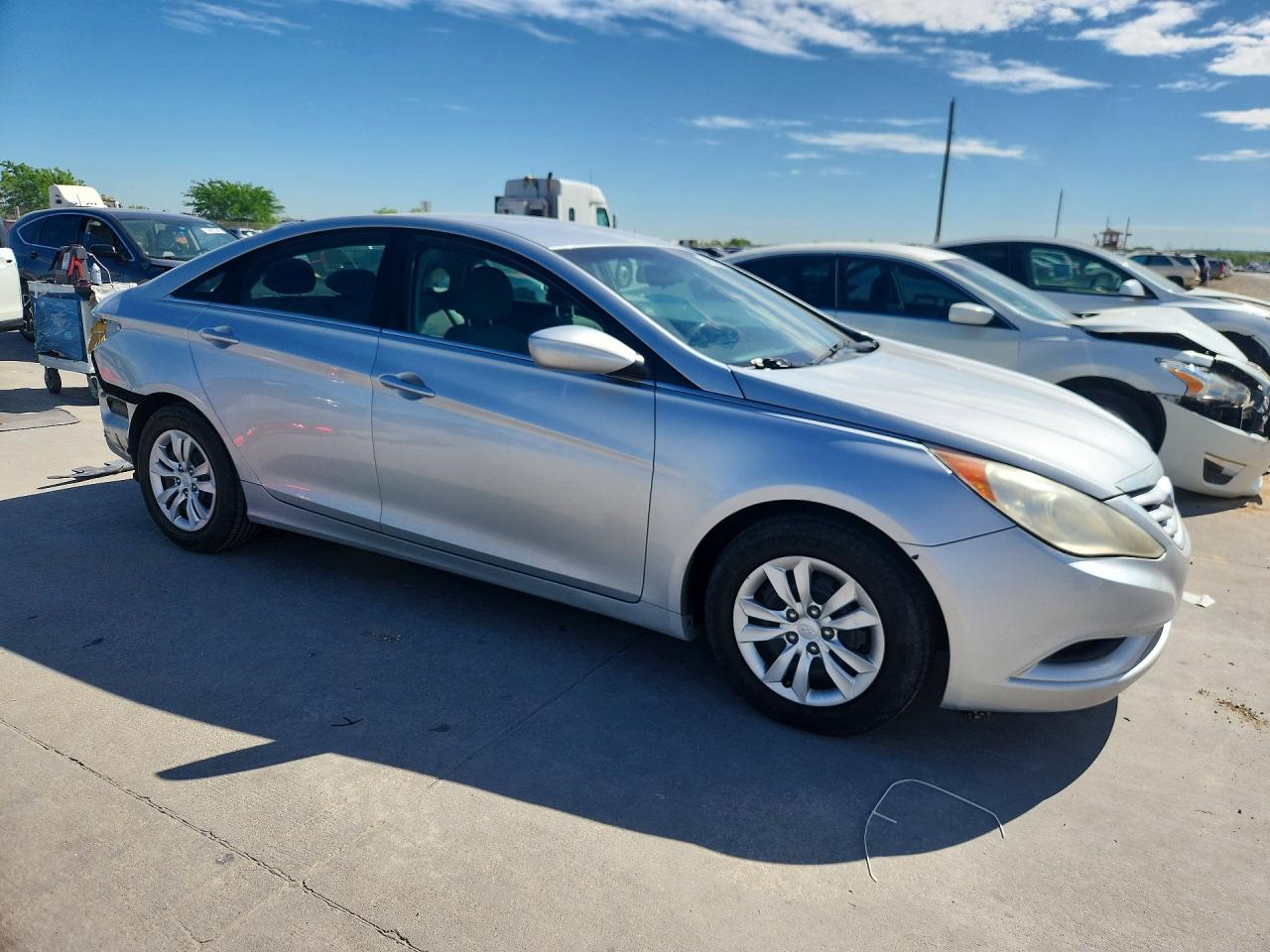 2012 Hyundai Sonata Gls Silver vin: 5NPEB4AC7CH488323